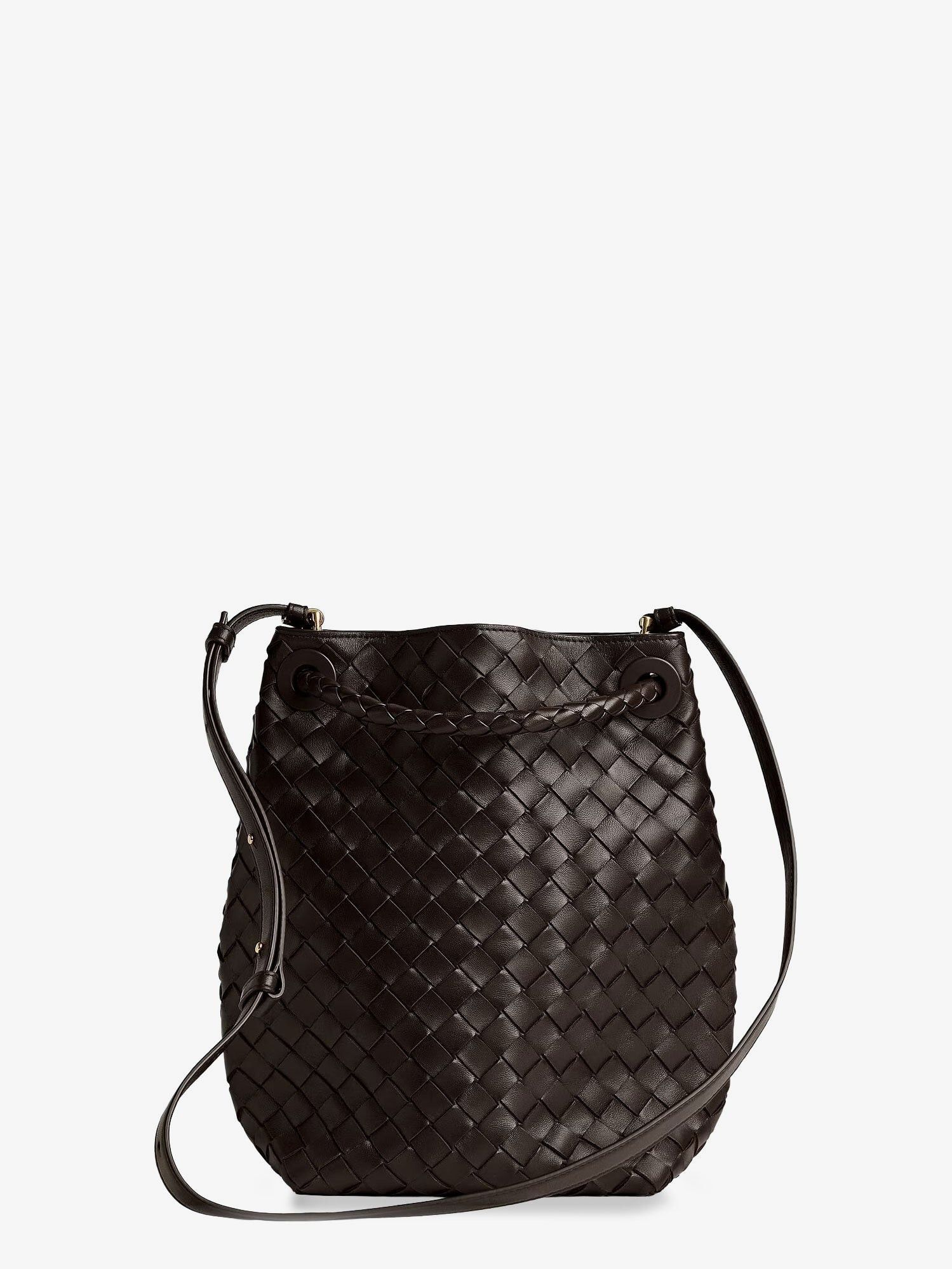 Bottega Veneta Andiamo Bucket Leather Crossbody Bag With Intrecciato Pattern Size ONE SIZE - 2 Thumbnail