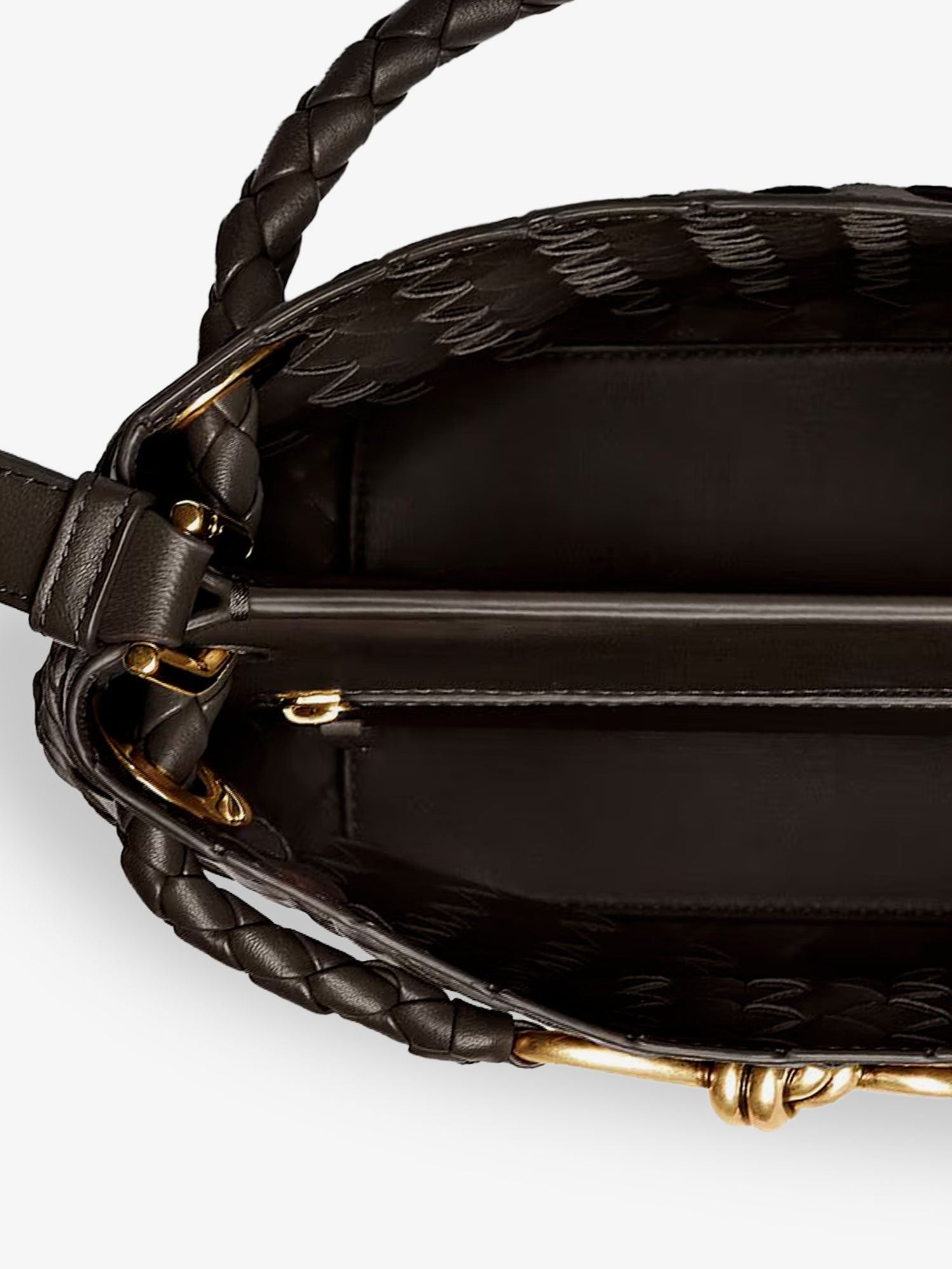 Bottega Veneta Andiamo Bucket Leather Crossbody Bag With Intrecciato Pattern Size ONE SIZE - 3 Thumbnail
