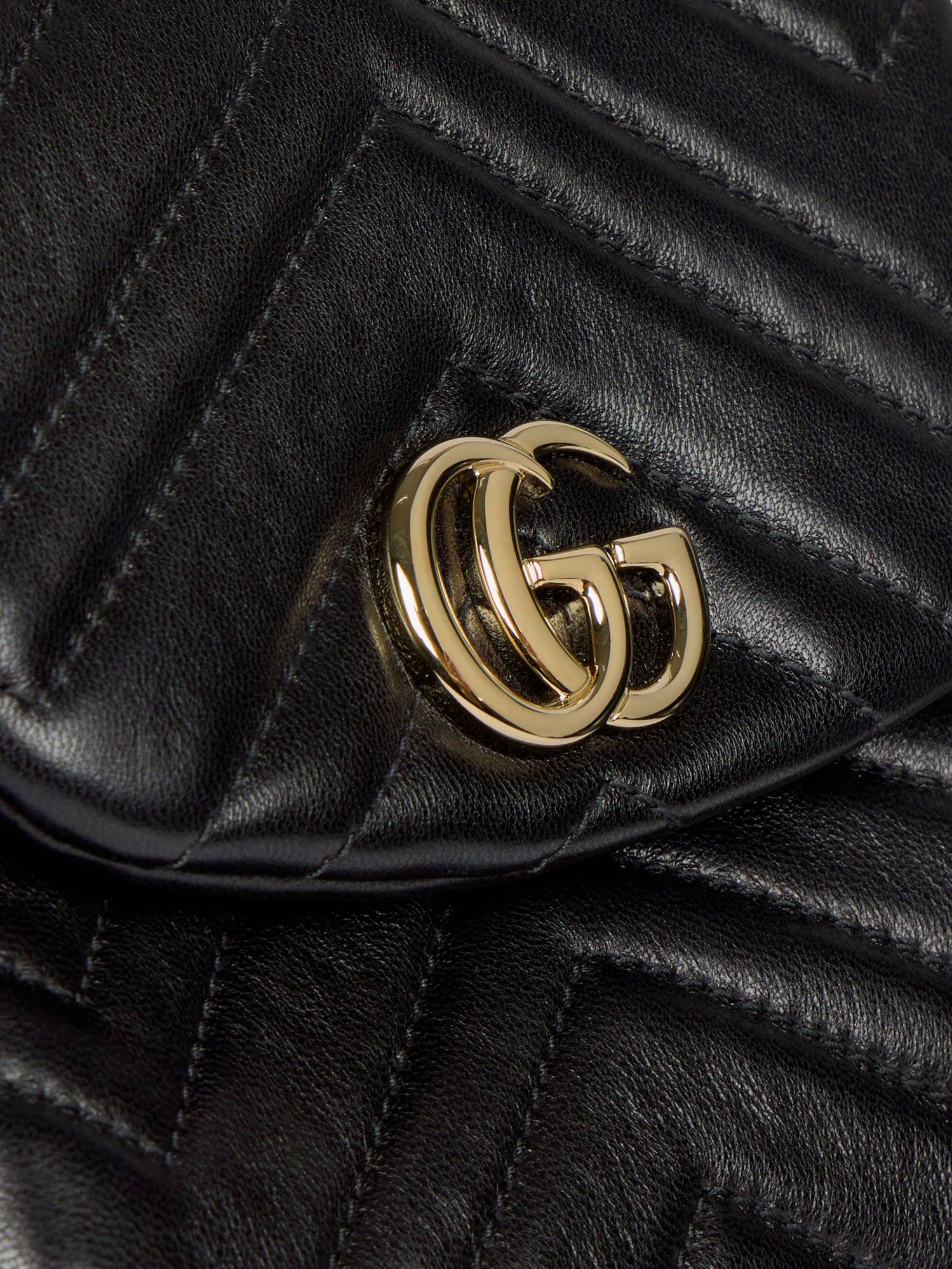 Gucci Gg Marmont Mini Leather Backpack Size ONE SIZE - 3 Thumbnail