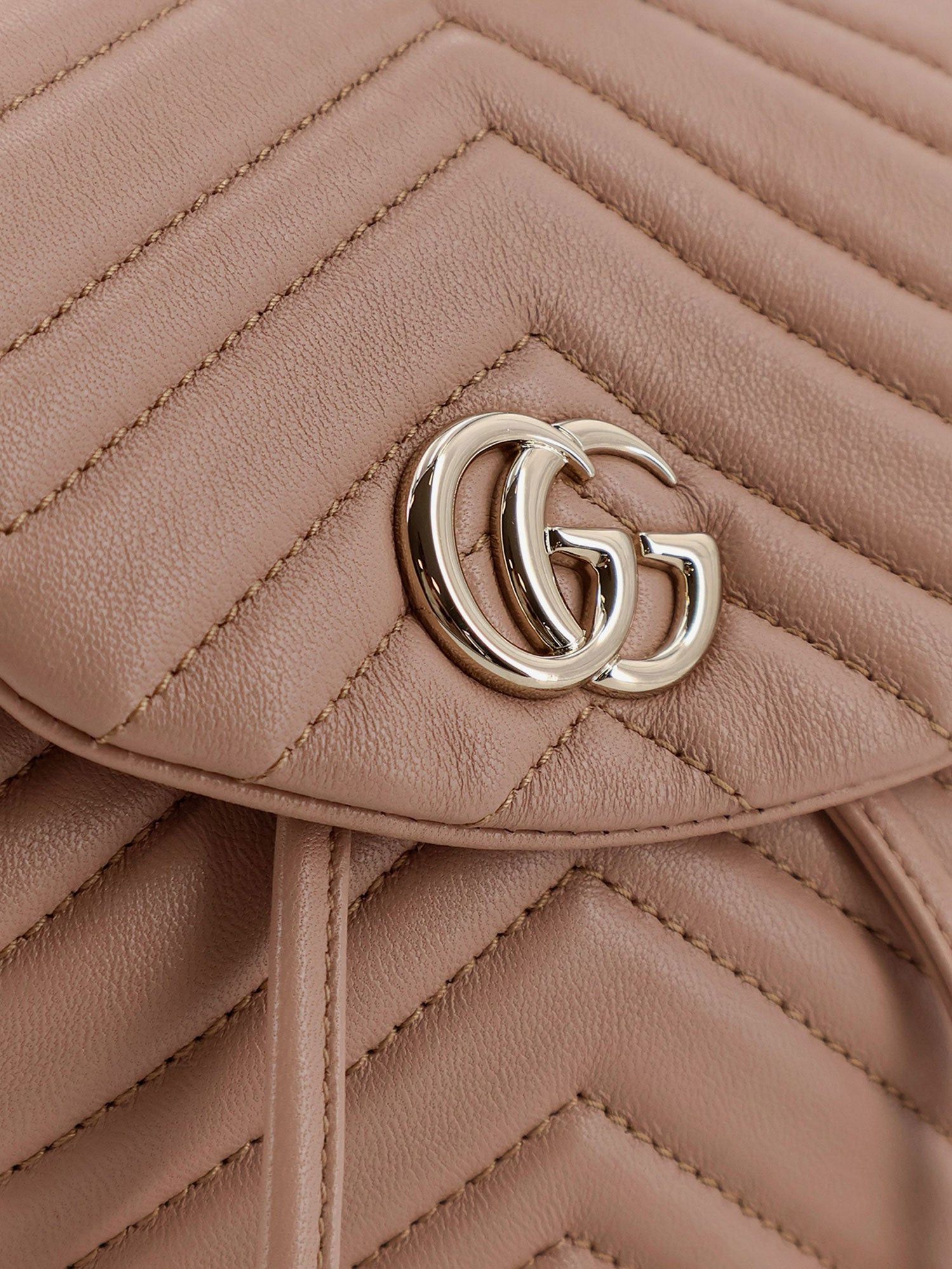 Gucci Mini Gg Marmont Leather Backpack Size ONE SIZE - 5 Thumbnail