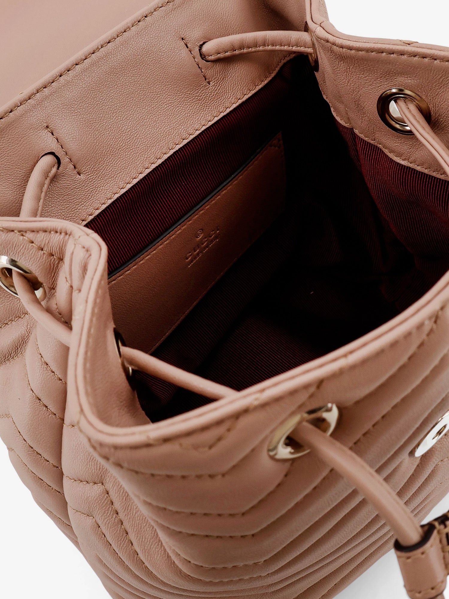 Gucci Mini Gg Marmont Leather Backpack Size ONE SIZE - 4 Thumbnail