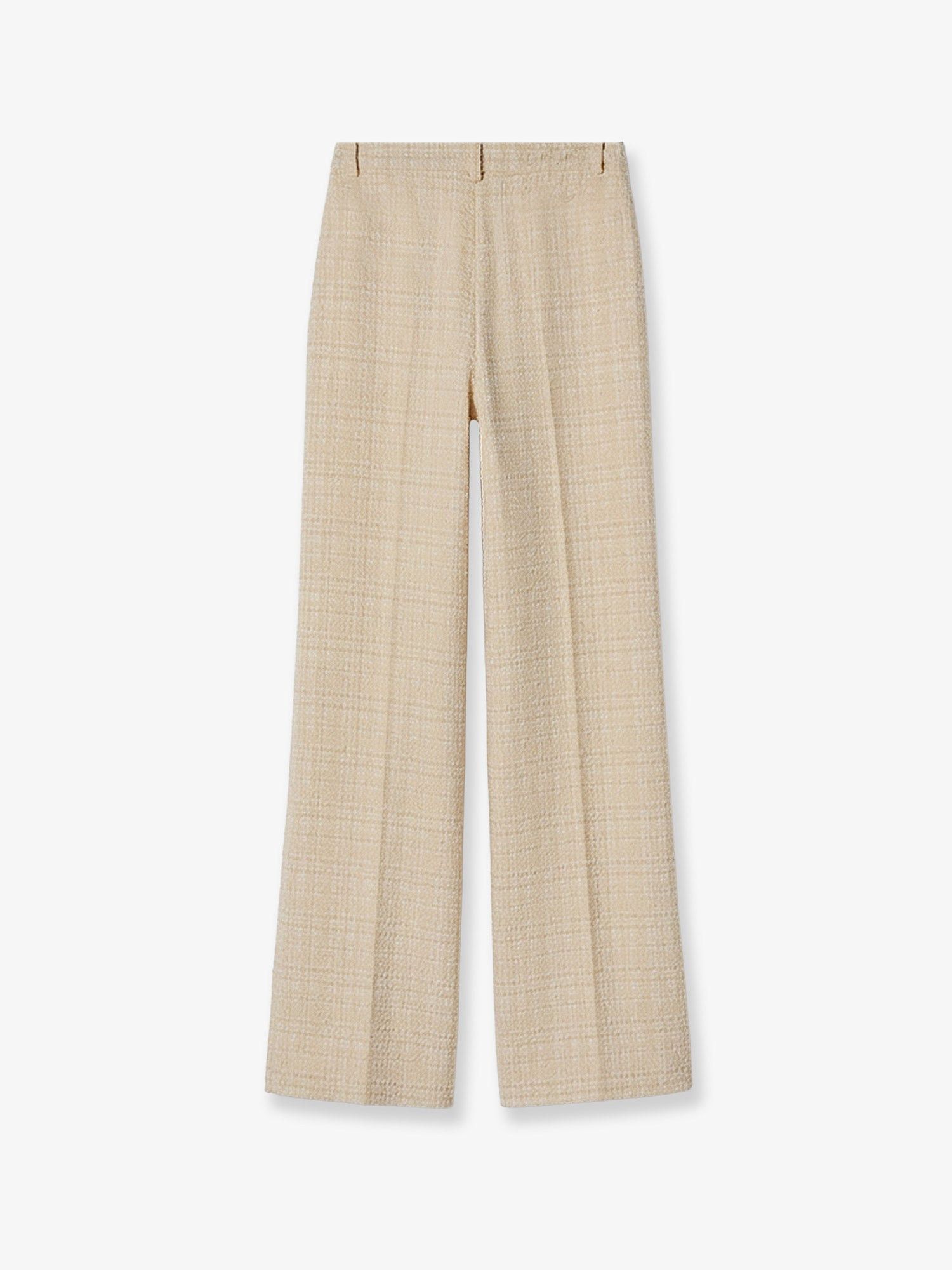 Gucci Cotton Blend Trousers With Checked Pattern Size 28" / US 6 / IT 42 - 2 Thumbnail