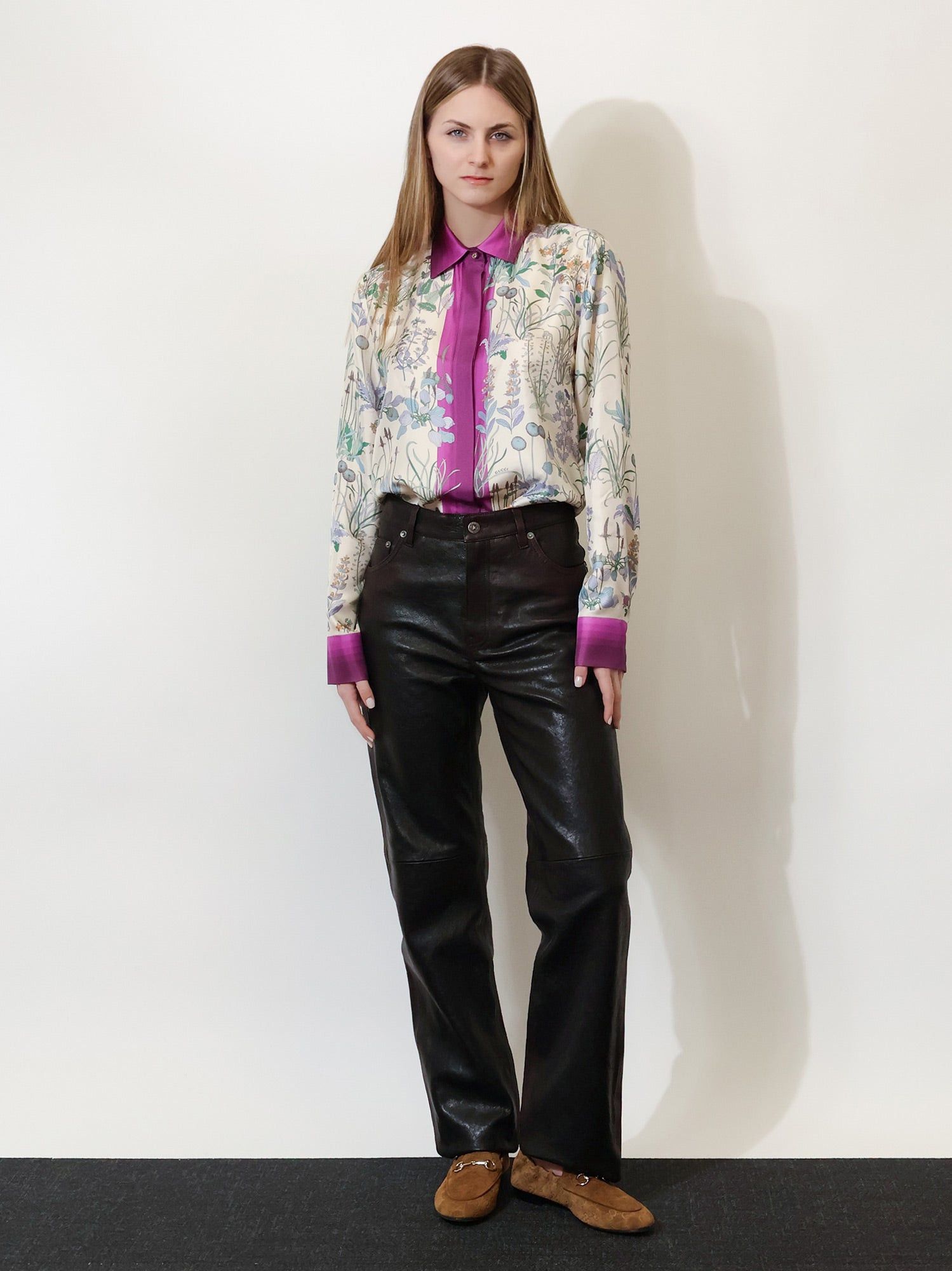 Gucci Printed Silk Shirt Size S / US 4 / IT 40 - 4 Thumbnail