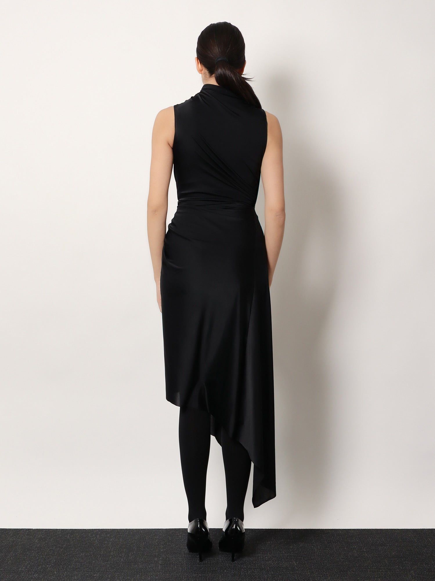Balenciaga Stretch Fabric Long Asymmetrical Dress Size M / US 6-8 / IT 42-44 - 3 Thumbnail
