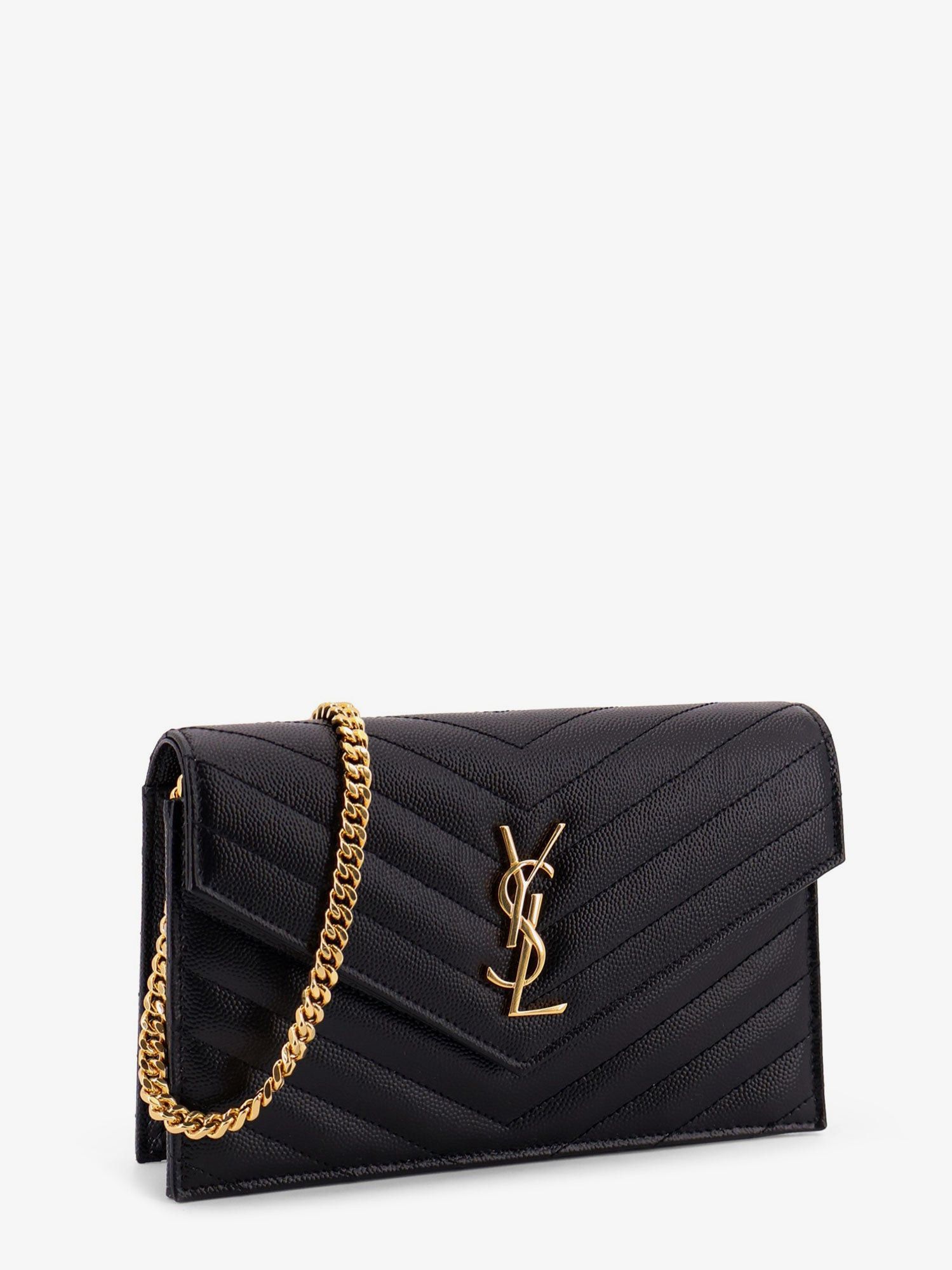 Saint Laurent Paris Leather Crossbody Bag With Metal Cassandra Logo Size ONE SIZE - 3 Thumbnail