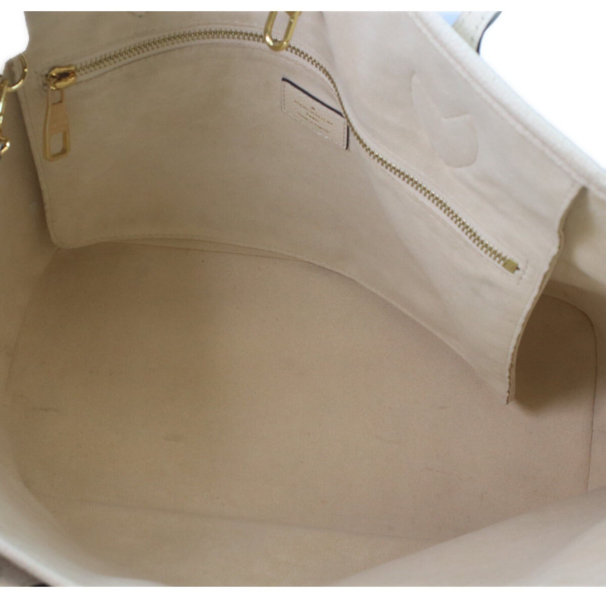Louis Vuitton LOUIS VUITTON M46676 Monogram Empreinte Neverfull MM Tote Bag, Cream (Ivory), Women's, RFID (IC) Size ONE SIZE - 6 Thumbnail