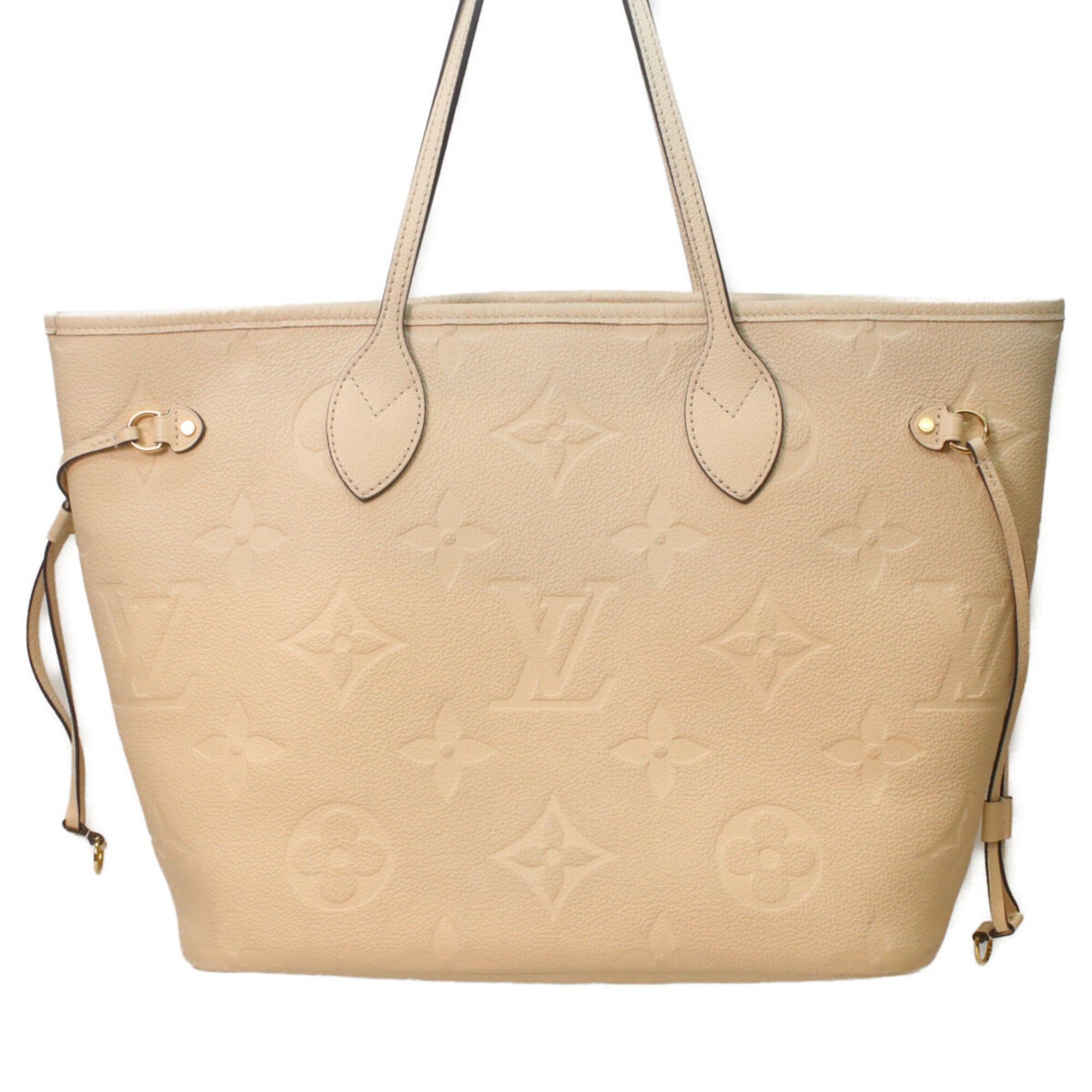 Louis Vuitton LOUIS VUITTON M46676 Monogram Empreinte Neverfull MM Tote Bag, Cream (Ivory), Women's, RFID (IC) Size ONE SIZE - 3 Thumbnail