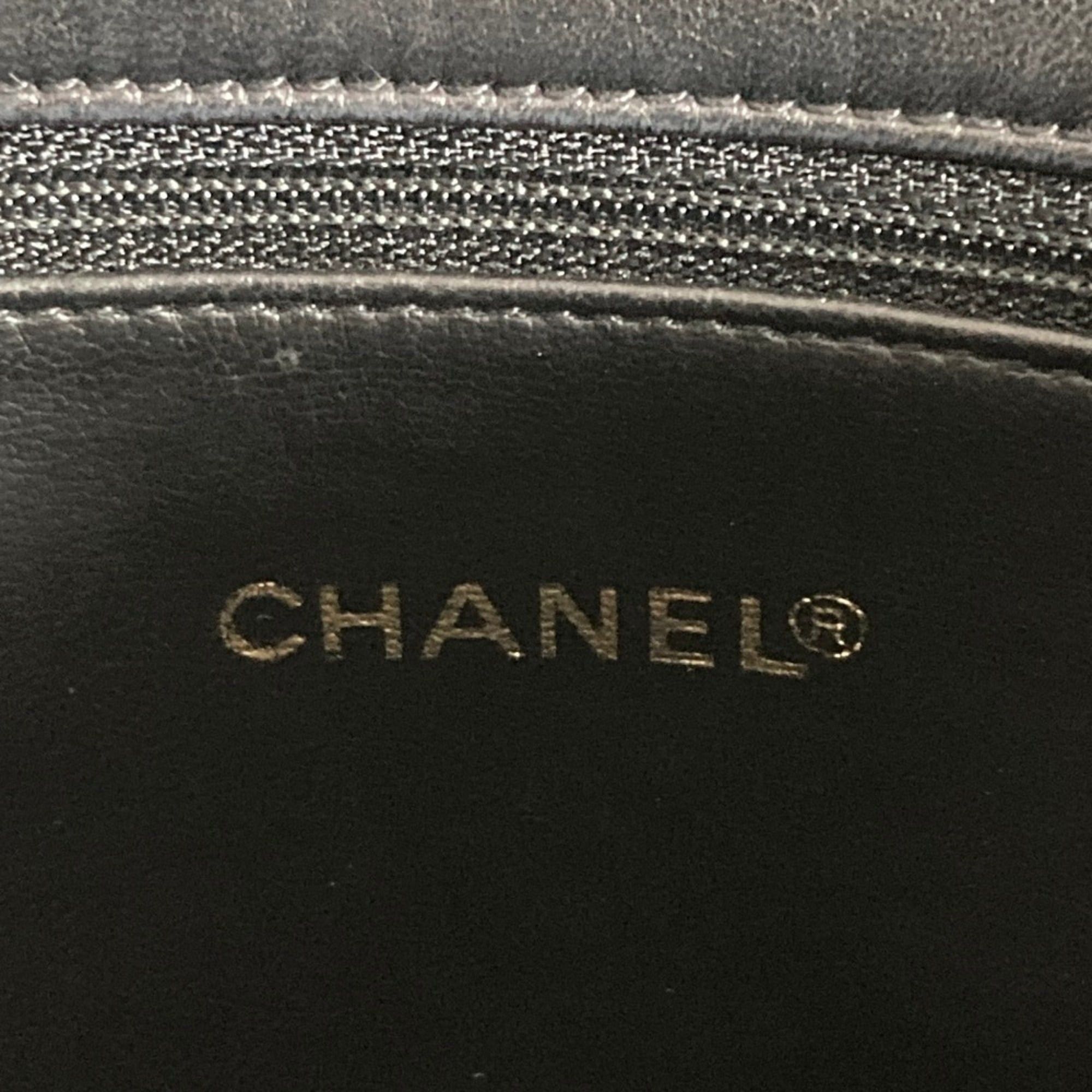 Chanel CHANEL Matelassé Lambskin Chain Shoulder Bag Tote Black Women's Size ONE SIZE - 10 Thumbnail