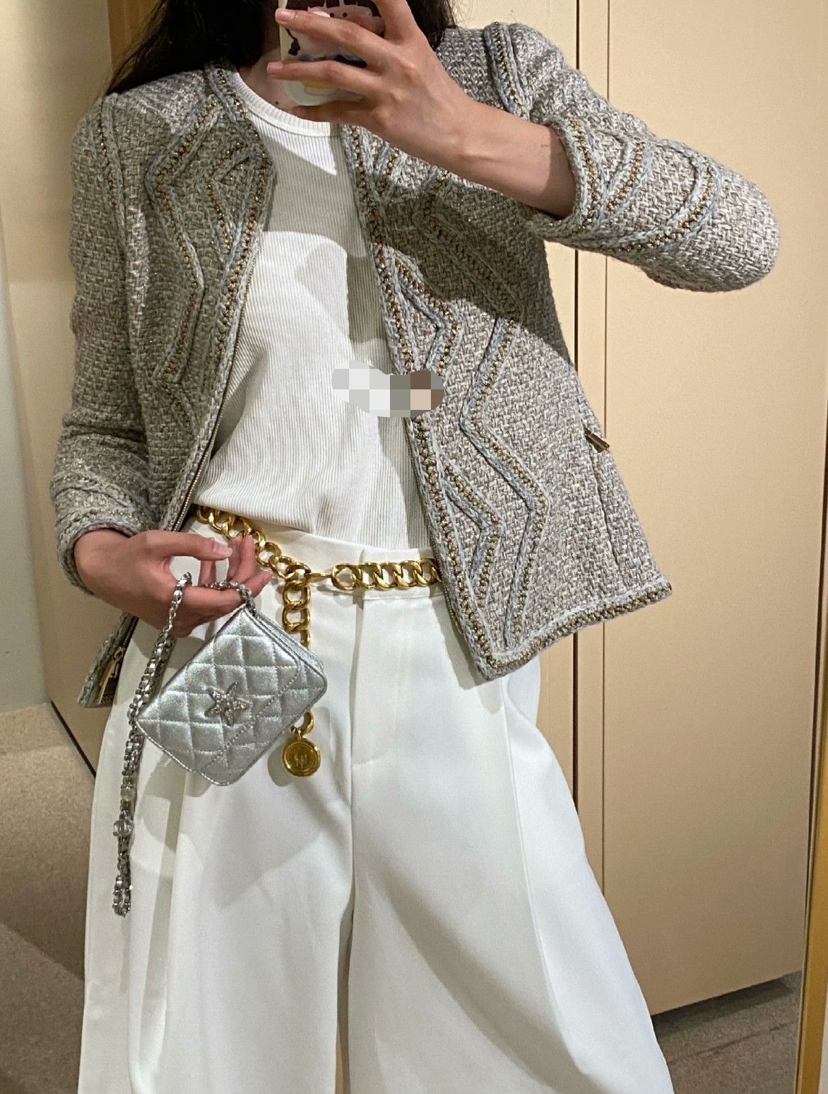 Chanel Chanel Woven Gold Thread Coat Size XXS / US 00 / IT 34 - 8 Thumbnail