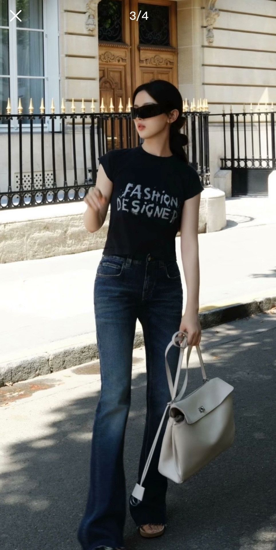 Balenciaga Balenciaga 2025 Glitter Letter Distressed Short Sleeve Size M / US 6-8 / IT 42-44 - 6 Thumbnail