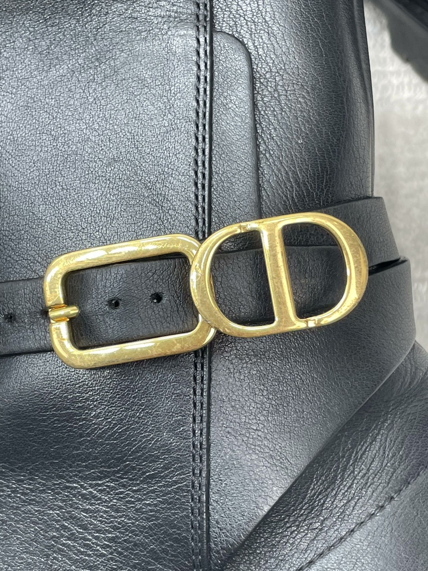 Dior Dior Black CD Metal Buckle Ankle Boots Size US 5 / IT 35 - 4 Thumbnail