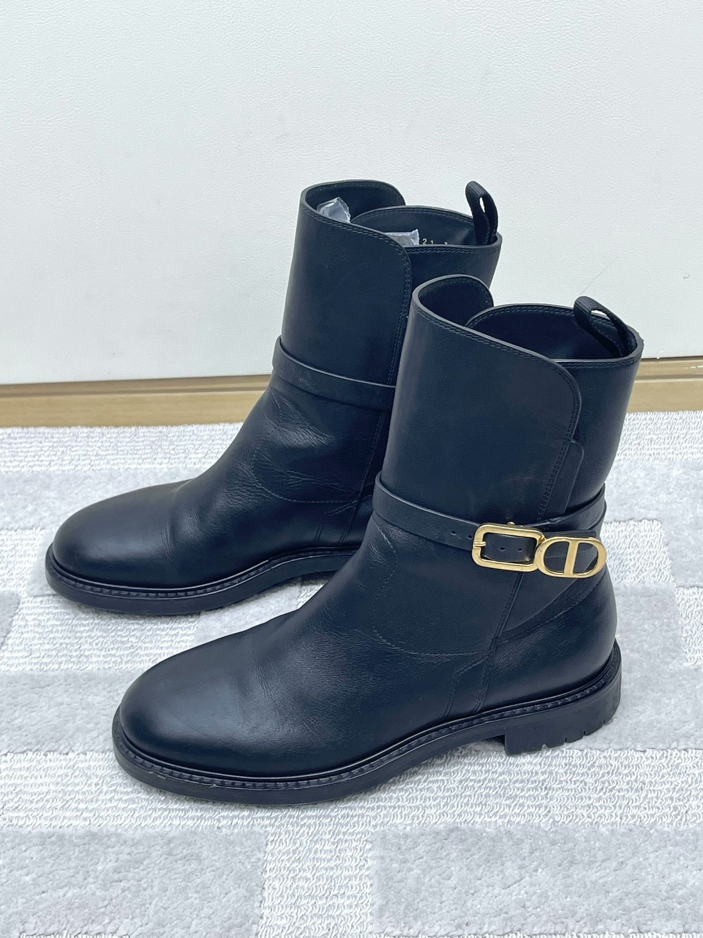 Dior Dior Black CD Metal Buckle Ankle Boots Size US 5 / IT 35 - 2 Thumbnail