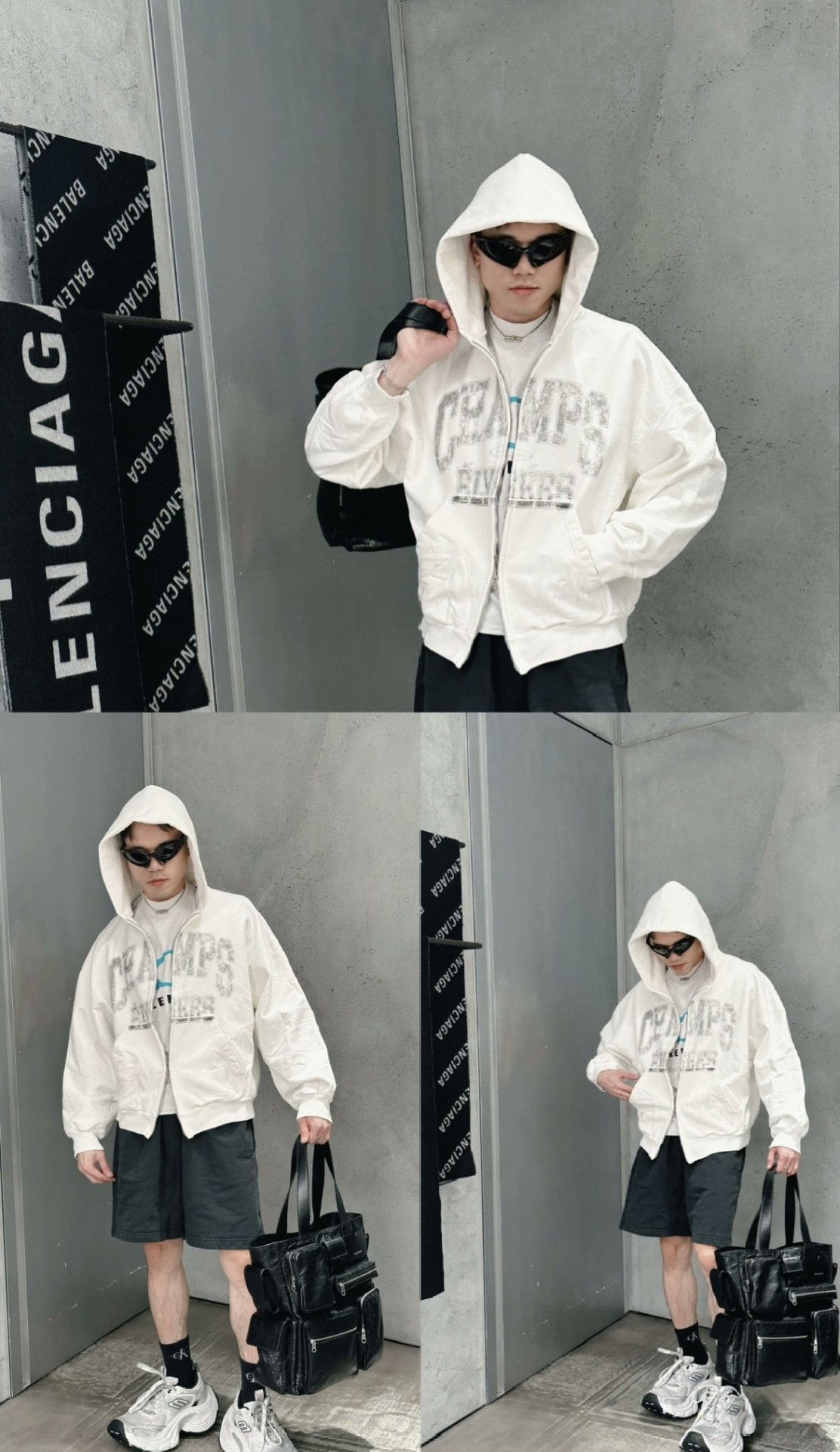 Balenciaga Balenciaga Blurred Letter Hoodie Size XS / US 0-2 / IT 36-38 - 8 Thumbnail