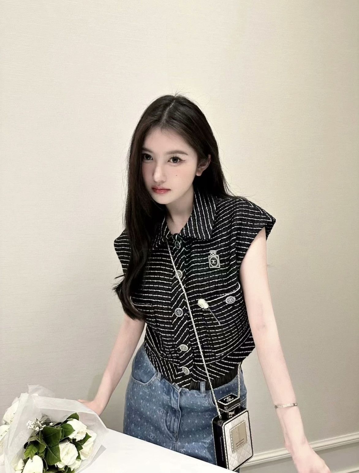 Chanel Chanel Black and White Striped Vest Size XS / US 0-2 / IT 36-38 - 6 Thumbnail