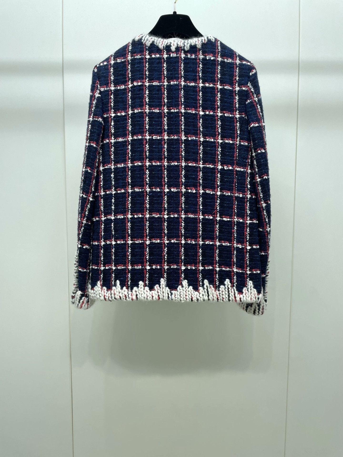 Chanel Chanel Blue Red Plaid Coat Size XXS / US 00 / IT 34 - 2 Thumbnail