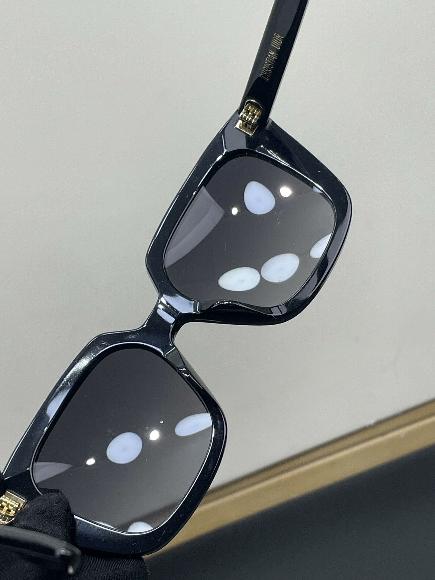 Dior Dior Letter Black Frame Sunglasses Size ONE SIZE - 5 Thumbnail