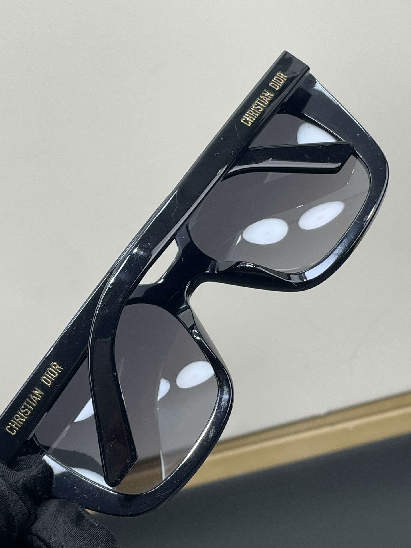Dior Dior Letter Black Frame Sunglasses Size ONE SIZE - 4 Thumbnail
