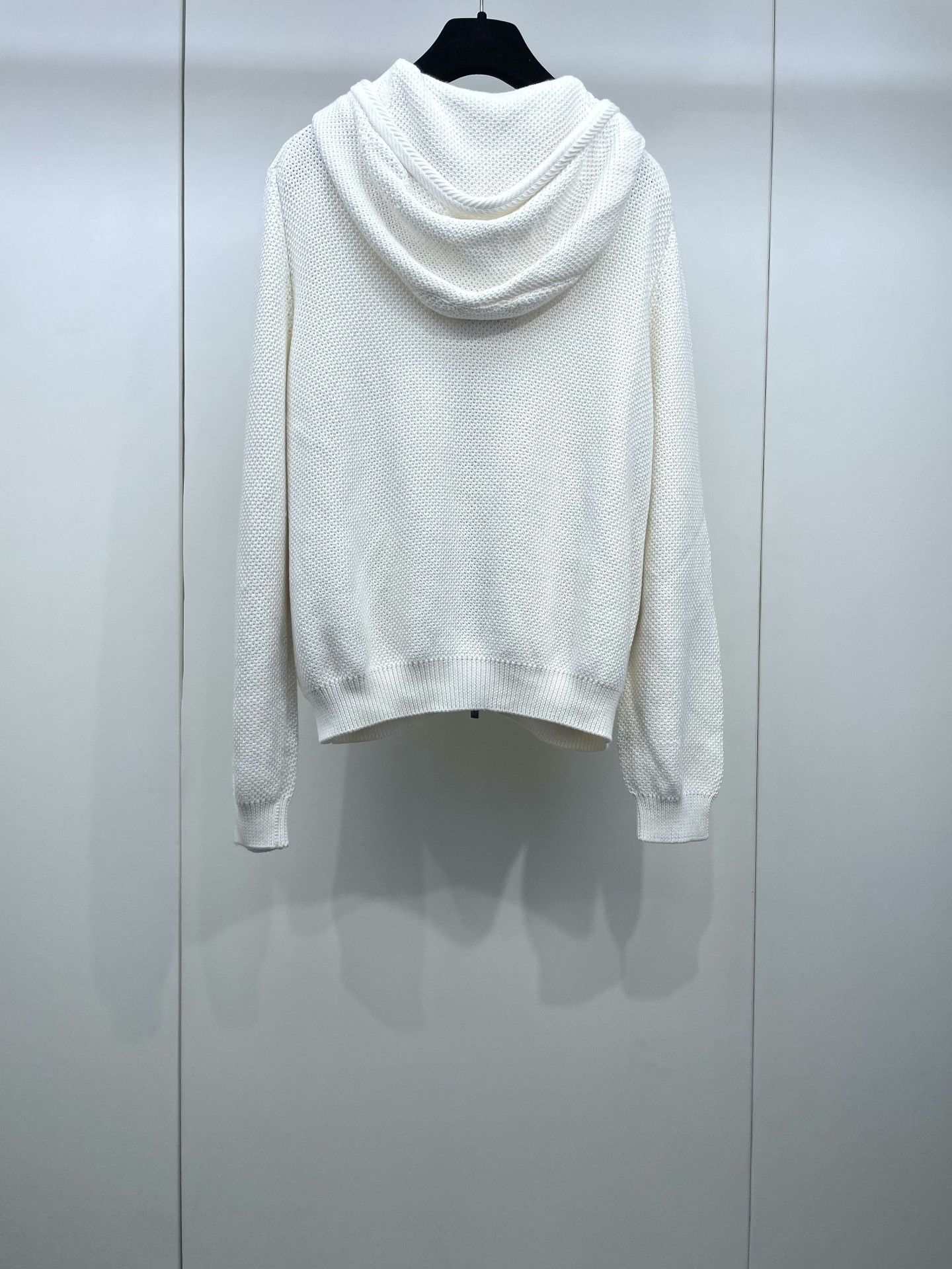 Loro Piana Loro Piana Cream White Hooded Zip Sweater Size US XS / EU 42 / 0 - 2 Thumbnail
