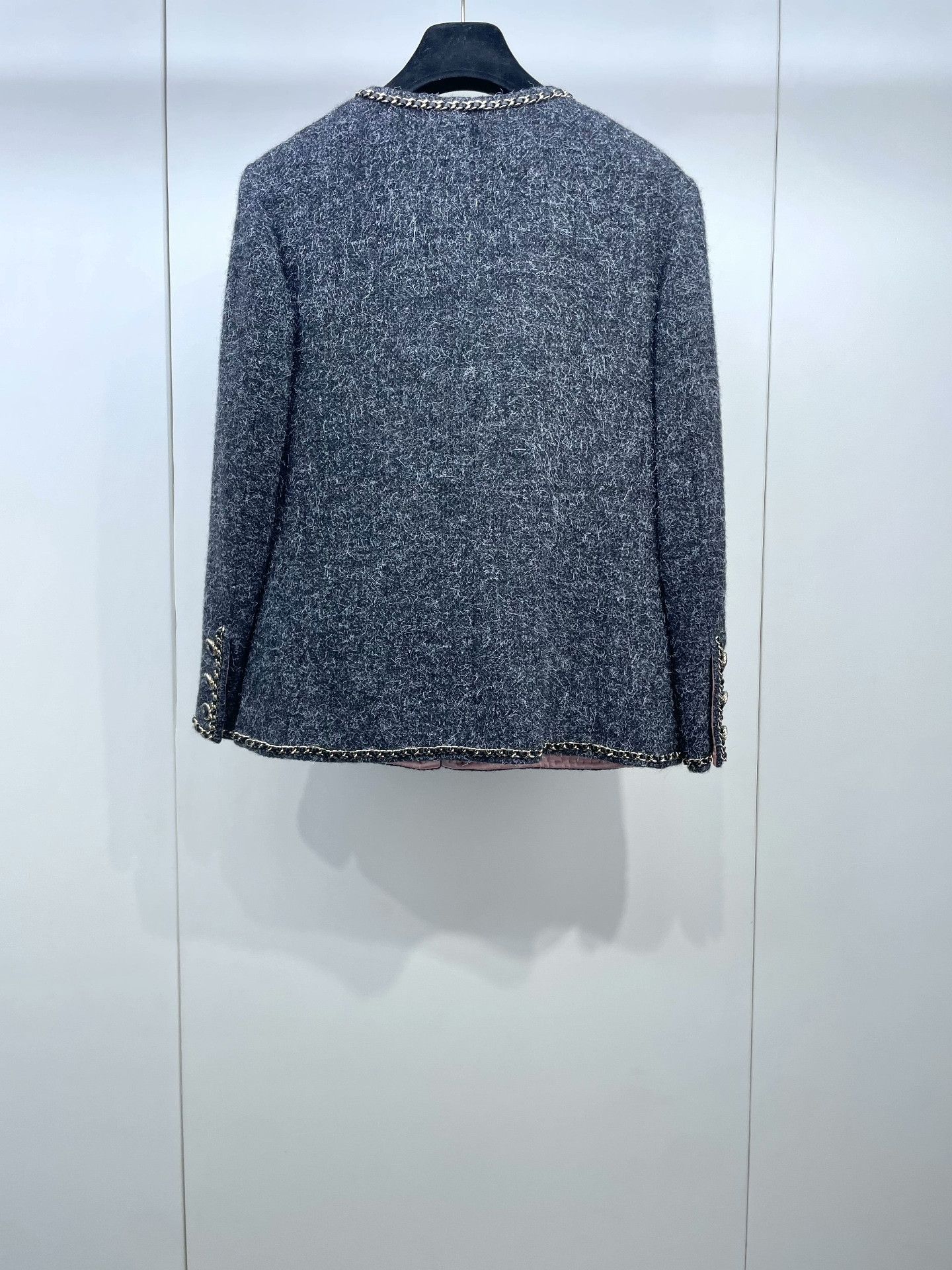 Chanel Chanel Gray Four-Pocket Chain Jacket Size XXS / US 00 / IT 34 - 2 Thumbnail