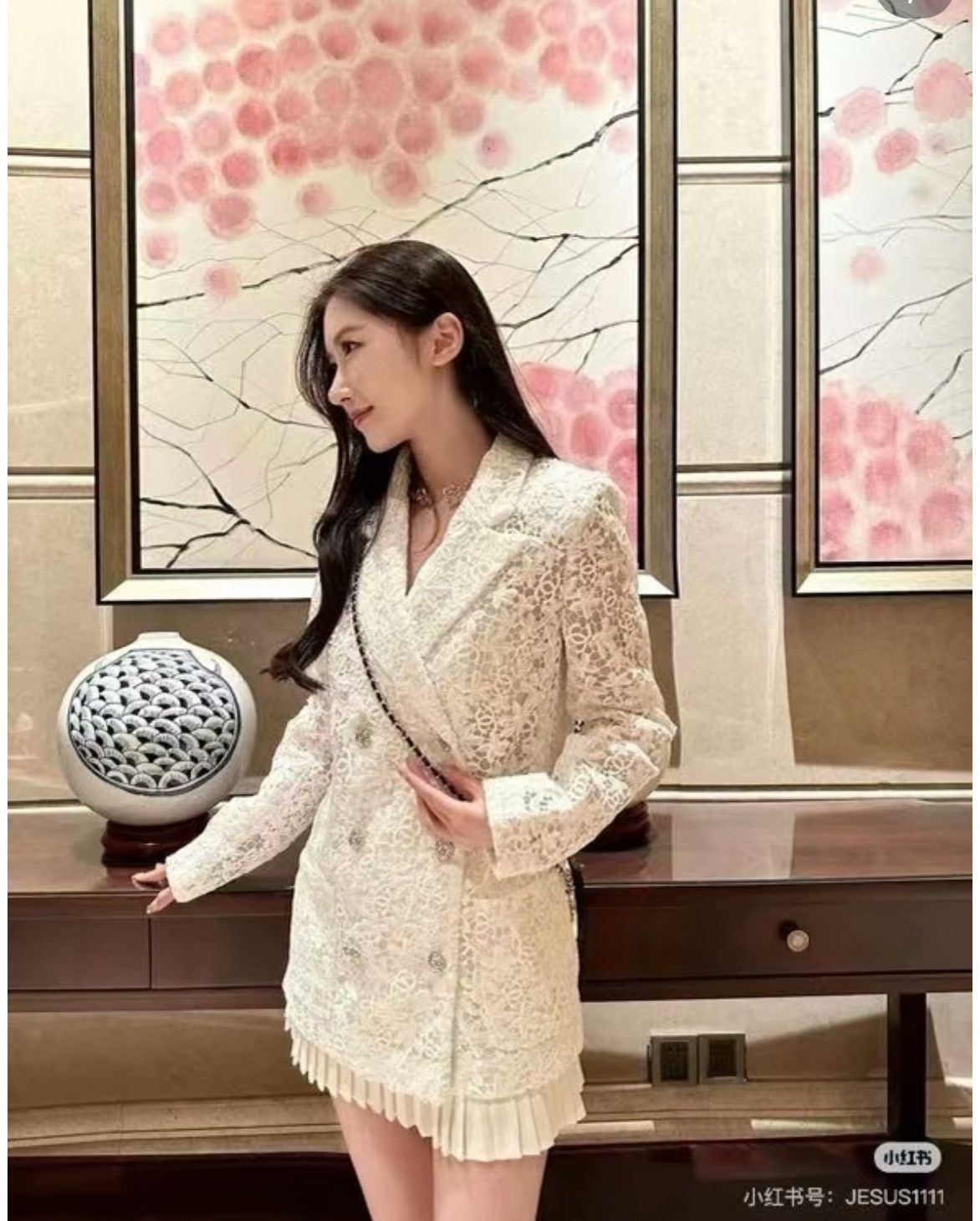 Chanel Chanel 23C Lace Embroidered Coat Size XXS / US 00 / IT 34 - 9 Thumbnail