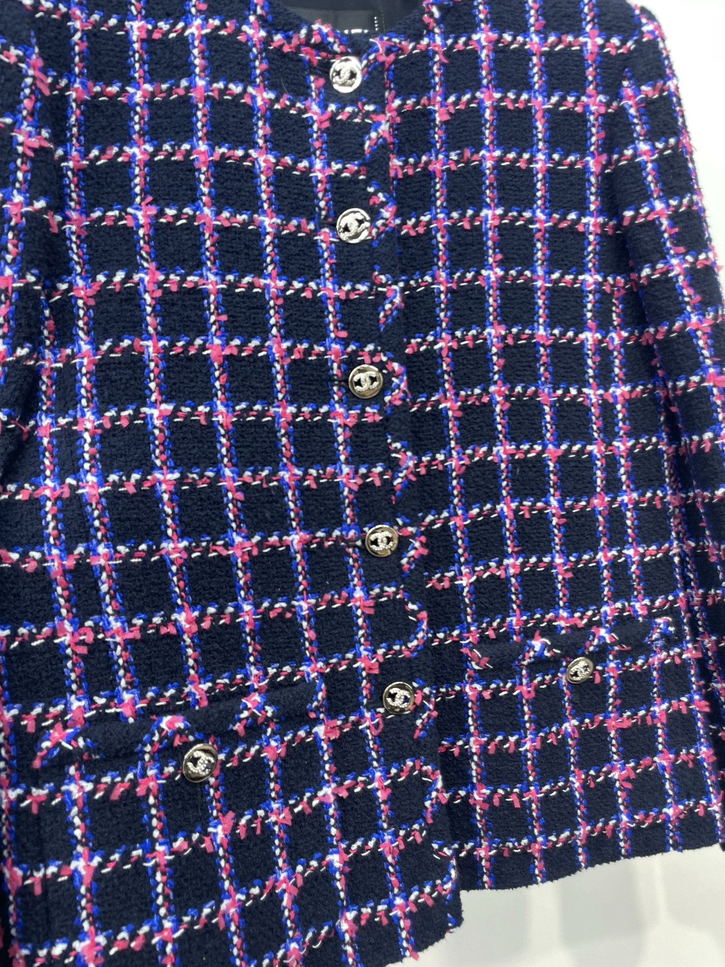 Chanel Chanel 24P Plaid Tweed Jacket Size XXS / US 00 / IT 34 - 4 Thumbnail