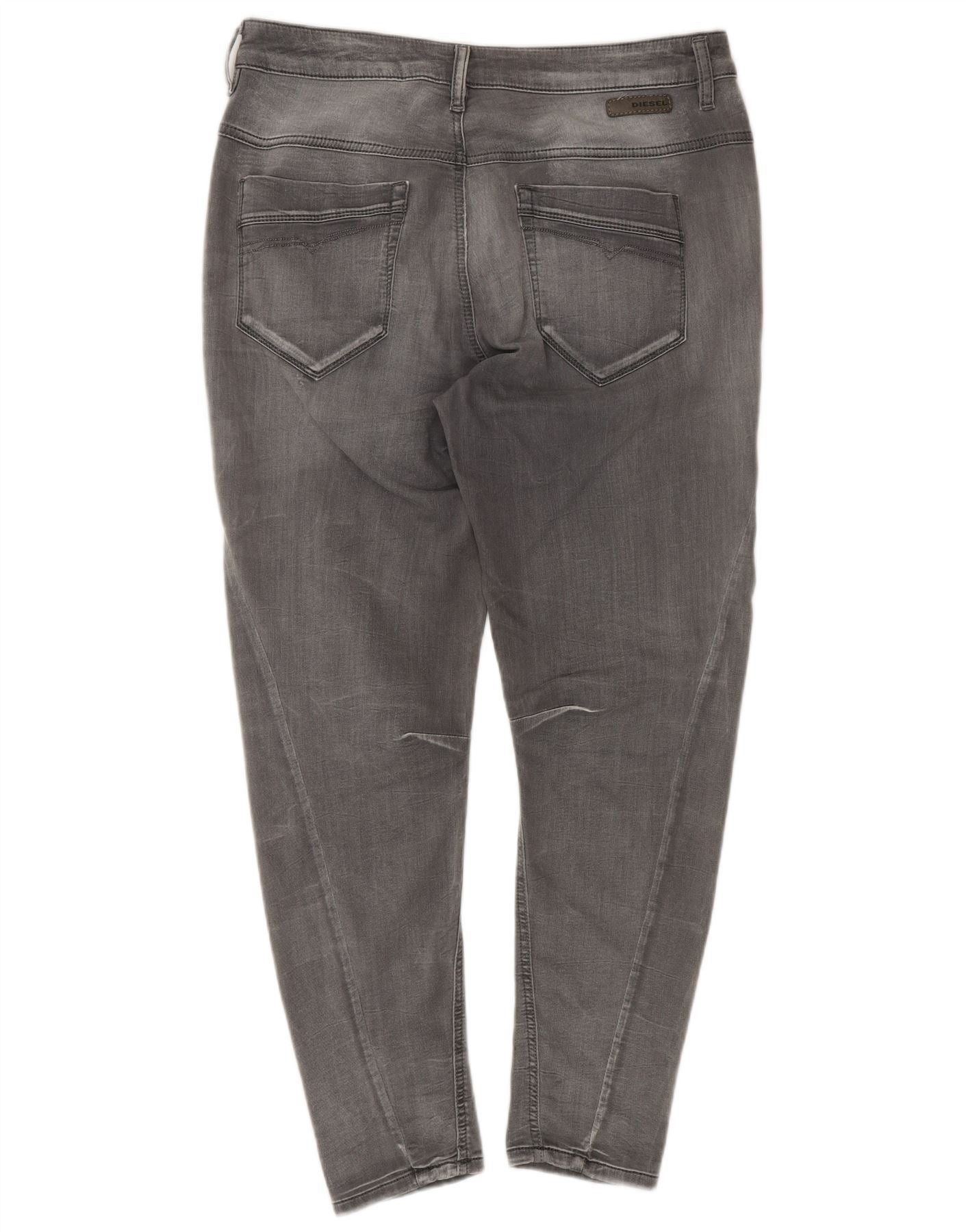 Diesel Womens Banana Slim Jeans W29 L30 Grey Cotton Size 42" / US 20 - 2 Thumbnail