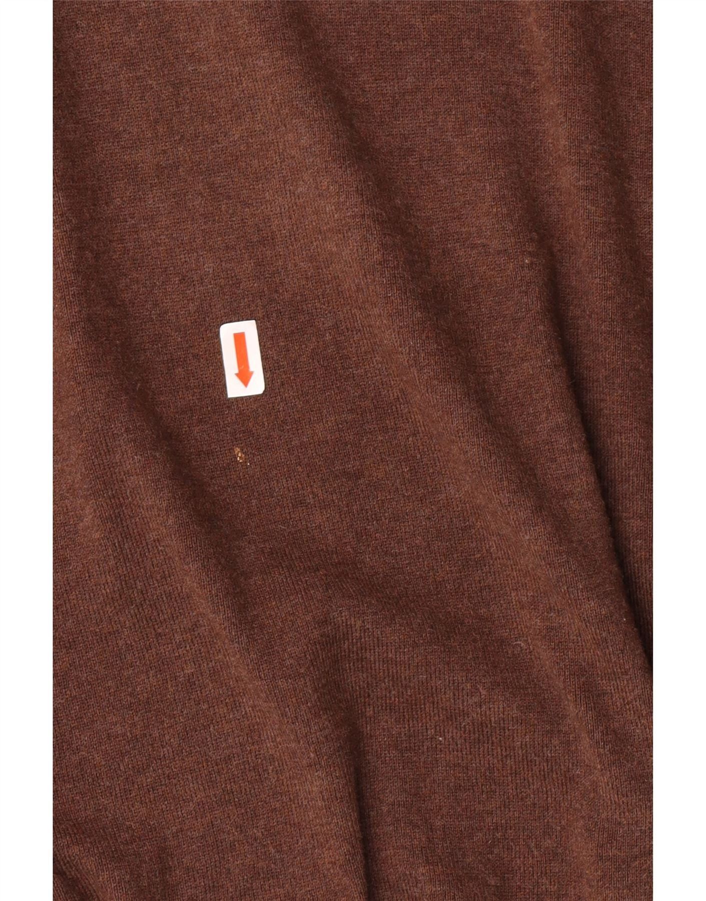 Polo Ralph Lauren Mens V-Neck Jumper Sweater XL Brown Cotton Size US XXL / EU 58 / 5 - 3 Thumbnail
