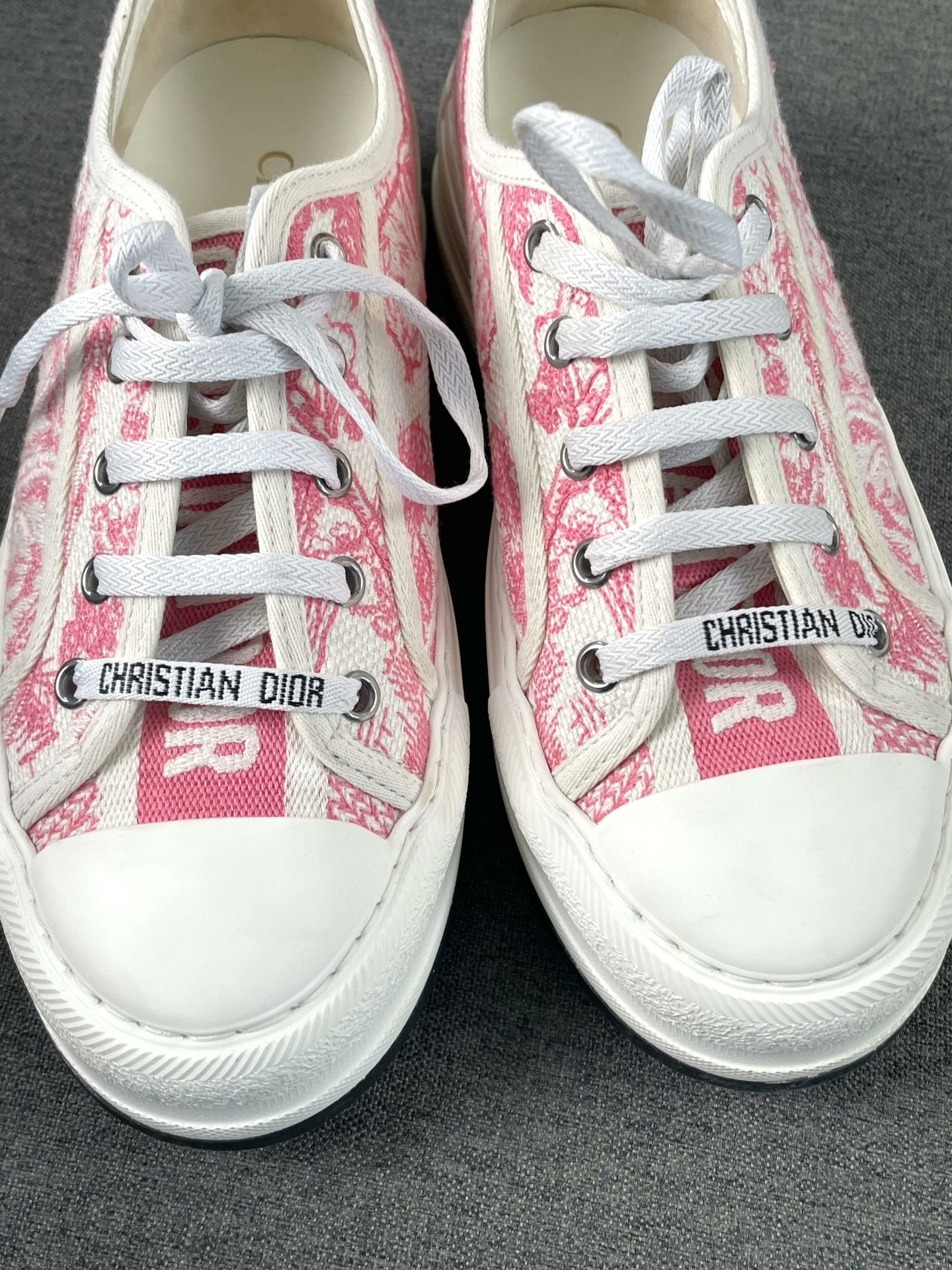 Dior Dior Pink Embroidered Casual Shoes Size US 6 / IT 36 - 4 Thumbnail