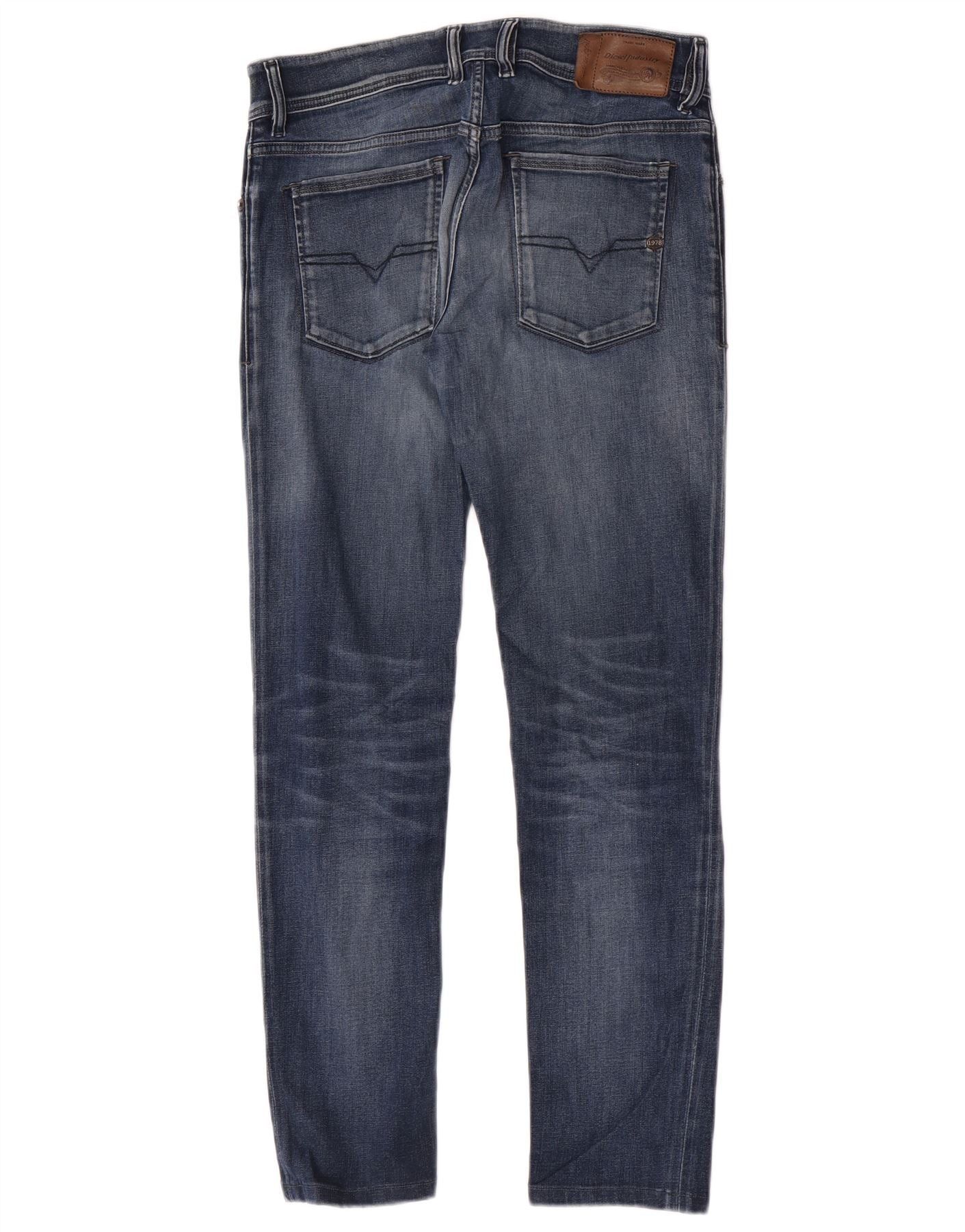 Diesel Womens Sleenker Slim Fit Skinny Jeans W28 L28 Blue Cotton Size 24" / US 00 / IT 34 - 2 Thumbnail