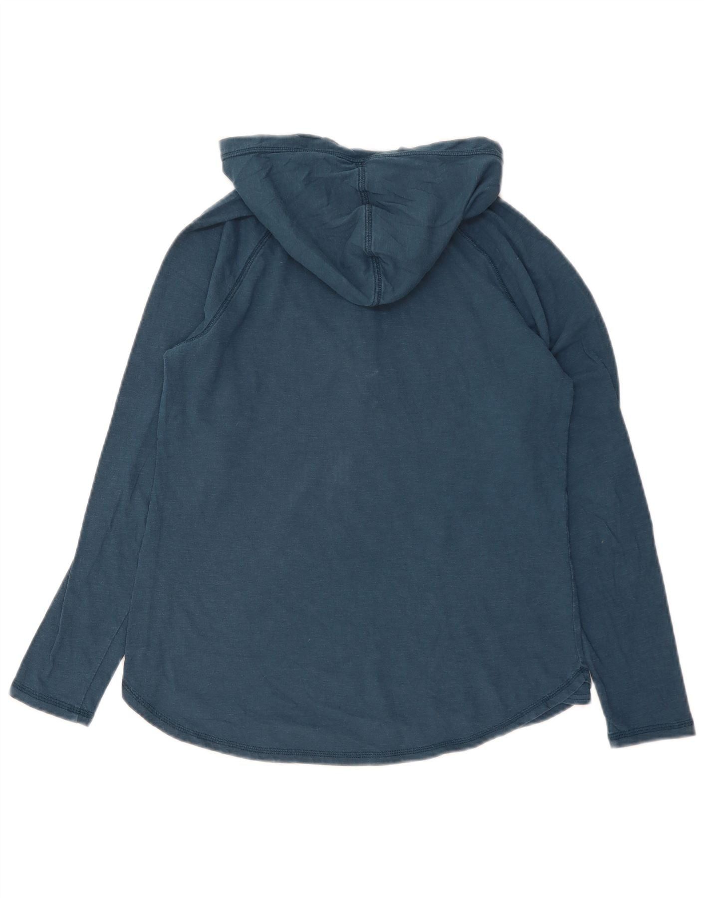 Carhartt Womens Hooded Top Long Sleeve US 4/6 Small Blue Size S / US 4 / IT 40 - 2 Thumbnail