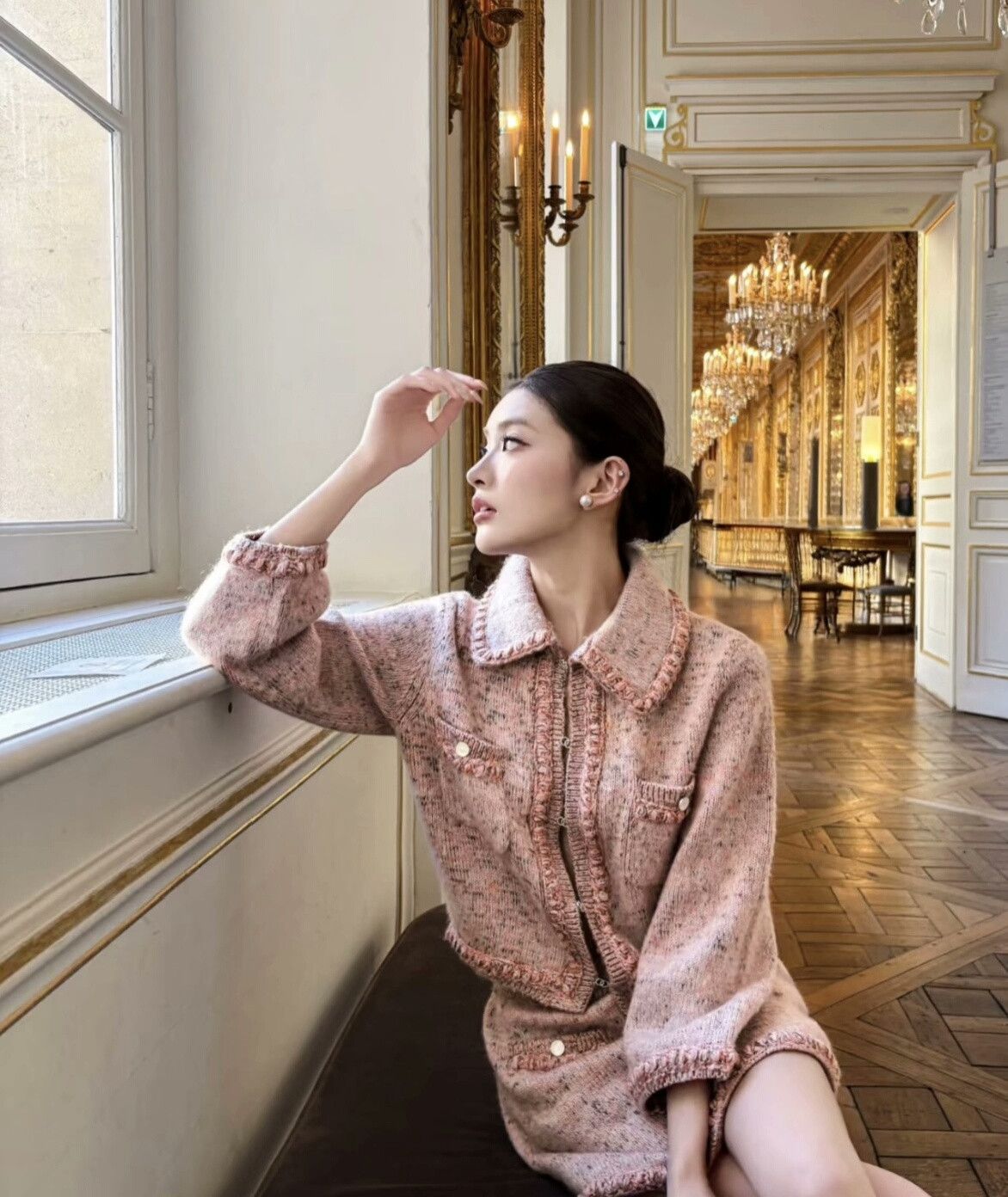 Chanel Chanel 25B Pink Knit Coat Size XS / US 0-2 / IT 36-38 - 9 Thumbnail