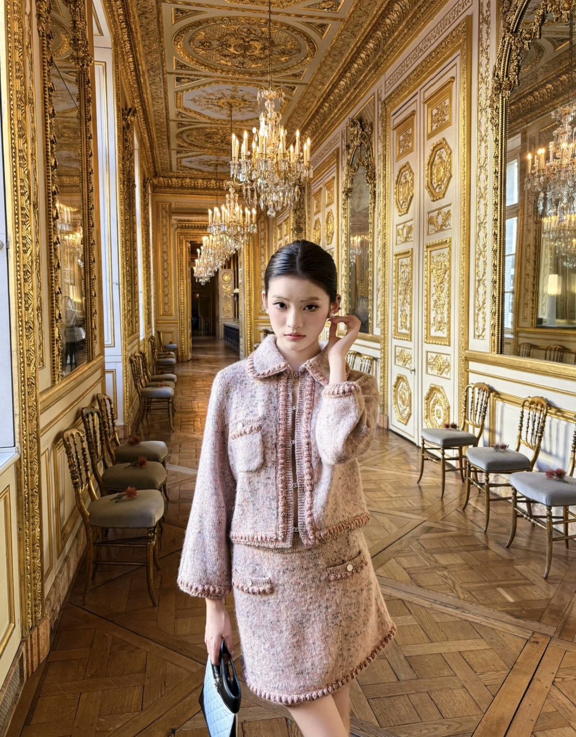 Chanel Chanel 25B Pink Knit Coat Size XS / US 0-2 / IT 36-38 - 8 Thumbnail