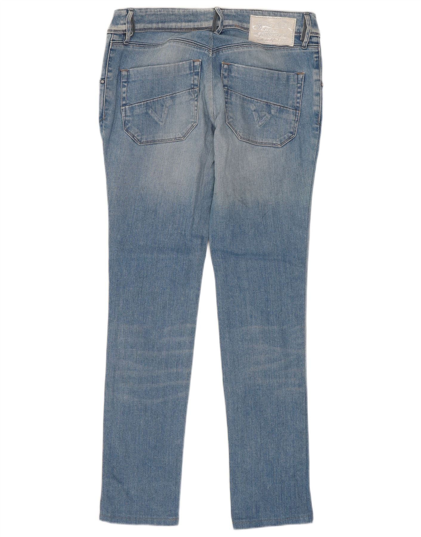 Diesel Womens Nevy Skinny Jeans W28 L28 Blue Cotton Size 24" / US 00 / IT 34 - 2 Thumbnail