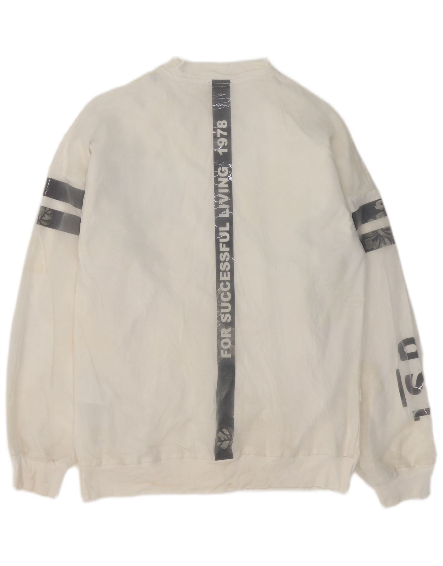 Diesel Boys Graphic Tracksuit Top Jacket 15-16 Years White Polyeste Size M / US 6-8 / IT 42-44 - 2 Thumbnail