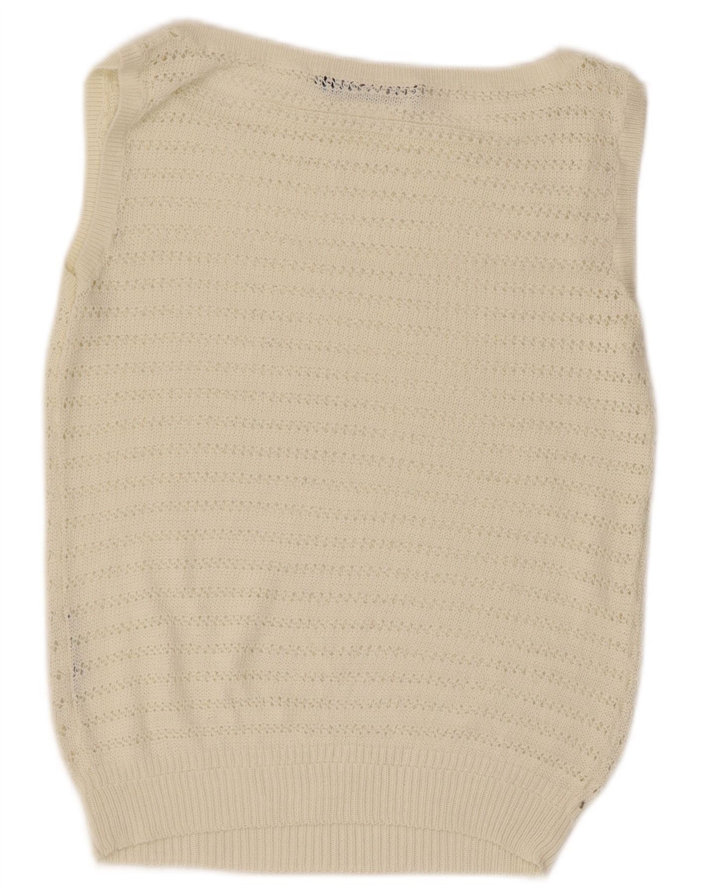 Ralph Lauren Womens Crop Vest Tank Top UK 14 Large White Size XS / US 0-2 / IT 36-38 - 2 Thumbnail