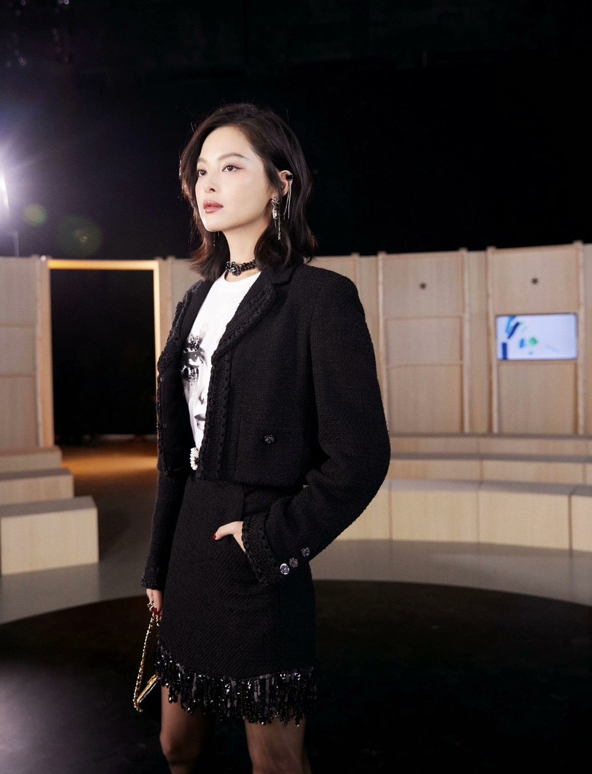 Chanel Chanel Black Woven Short Coat Size XS / US 0-2 / IT 36-38 - 8 Thumbnail