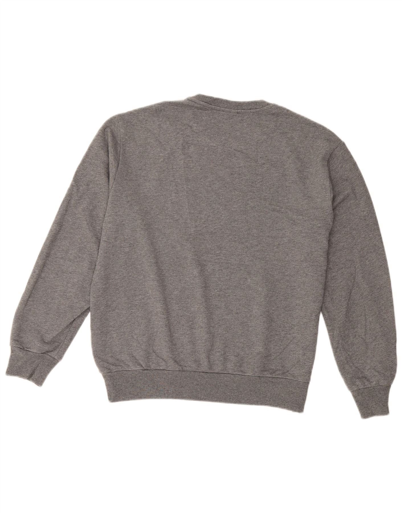 Diesel Boys Graphic Sweatshirt Jumper 15-16 Years Grey Cotton Size XL / US 12-14 / IT 48-50 - 2 Thumbnail