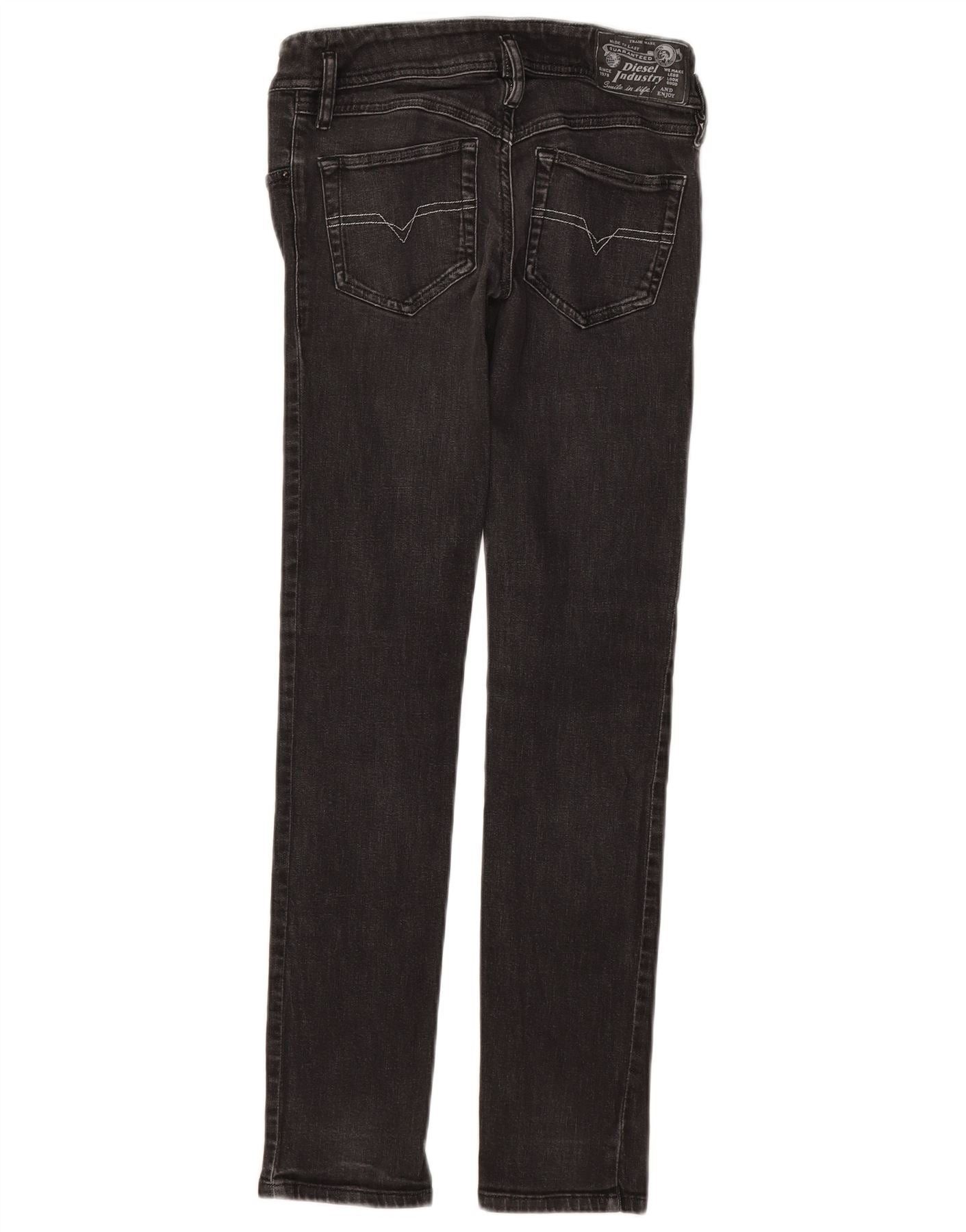 Diesel Womens Matic Skinny Jeans W26 L32 Black Cotton Size 42" / US 20 - 2 Thumbnail