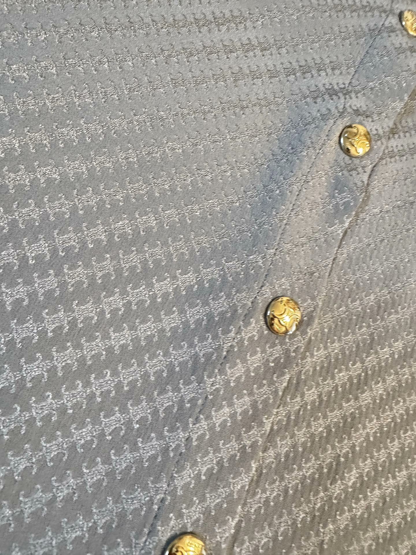 Celine Celine Triomphe Logo Silk Shirt Size S / US 4 / IT 40 - 7 Thumbnail