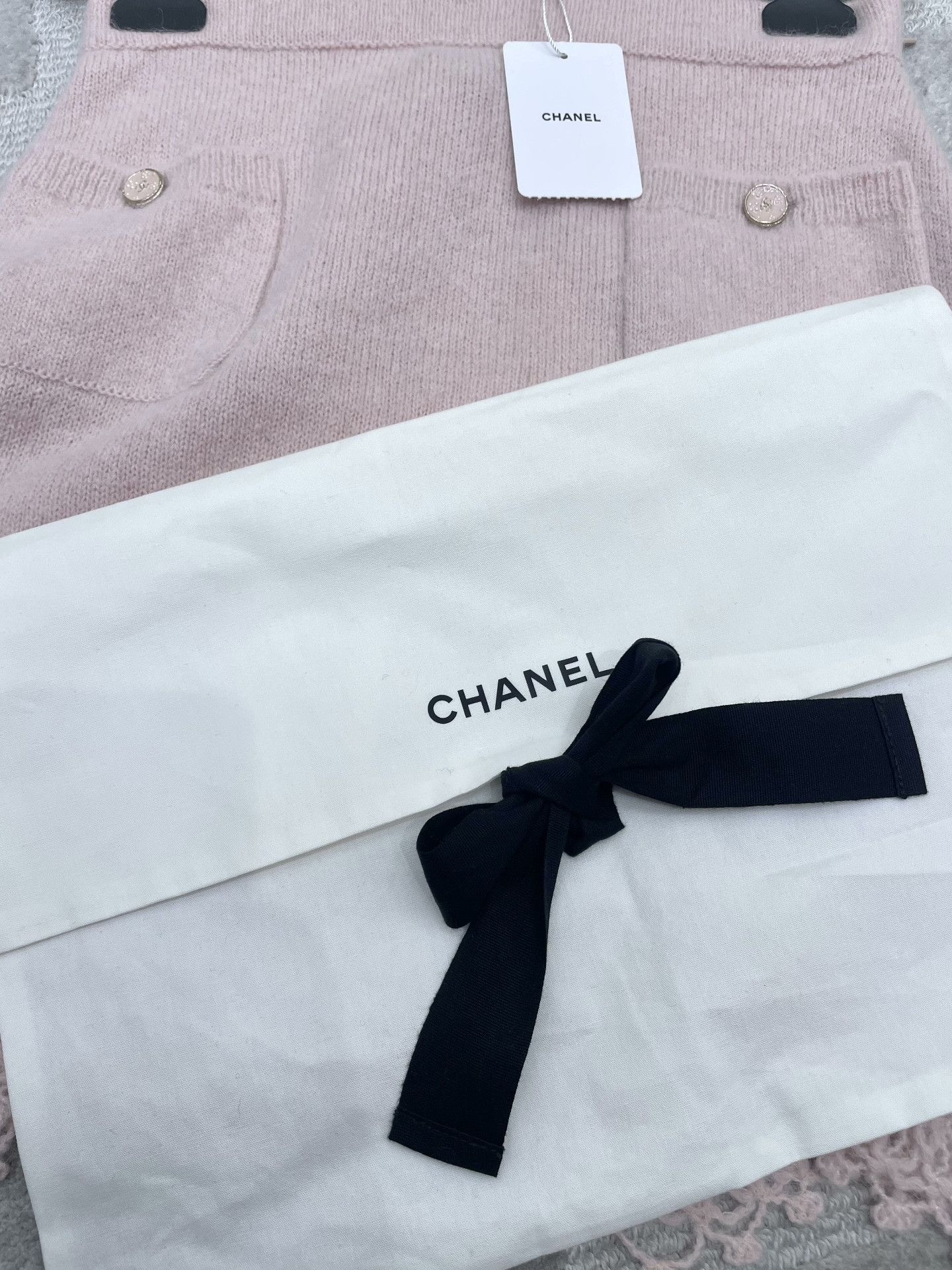 Chanel Chanel 25B Pink Crochet Knit Skirt Size 38" / US 16 / IT 52 - 6 Thumbnail