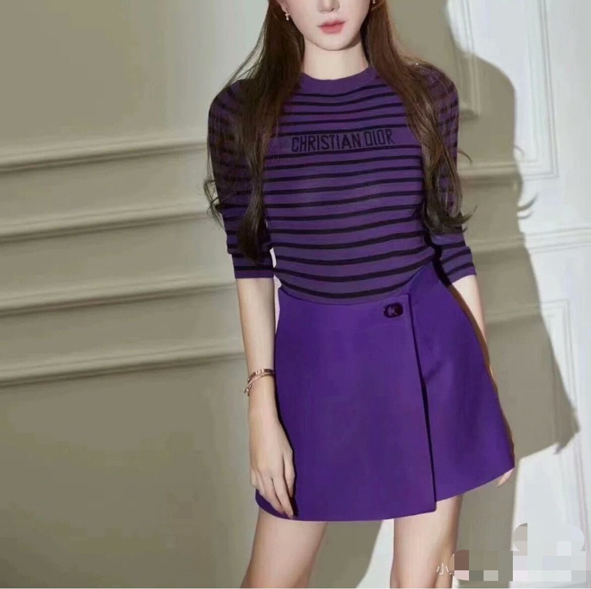 Dior Dior 23 Early Autumn Purple CD Skort Size 34" / US 12 / IT 48 - 8 Thumbnail