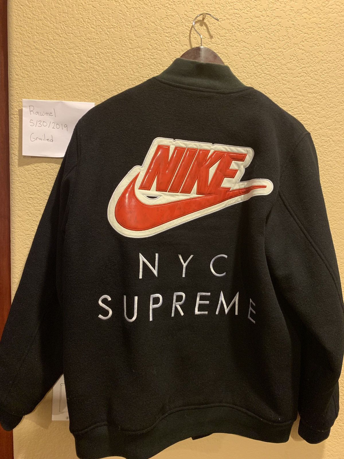 Nike Supreme Supreme x Nike SB Varsity Jacket Grailed