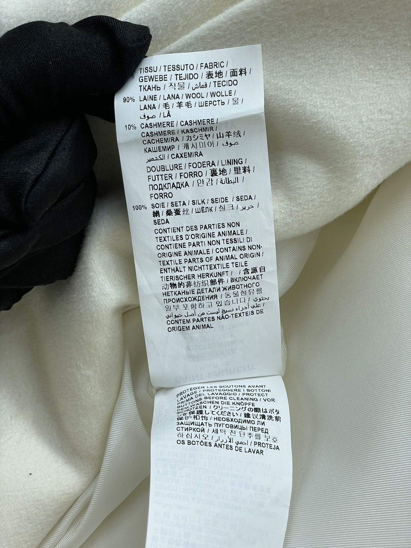 Saint Laurent Paris Saint Laurent White Double-Breasted Wool Blazer Size XS / US 0-2 / IT 36-38 - 9 Thumbnail