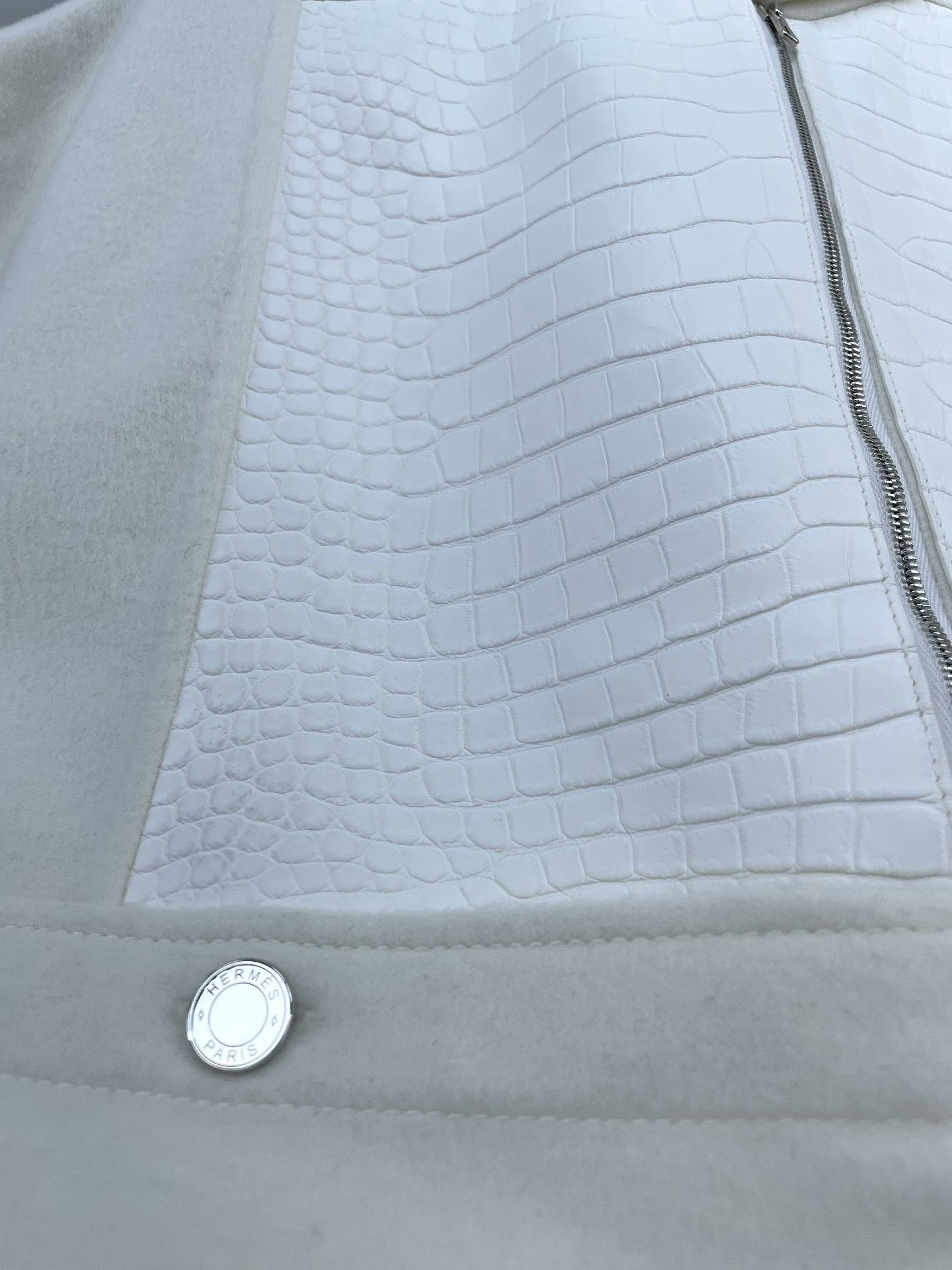 Hermes Hermes Crocodile Cashmere Panel Vest Size XXS / US 00 / IT 34 - 5 Thumbnail
