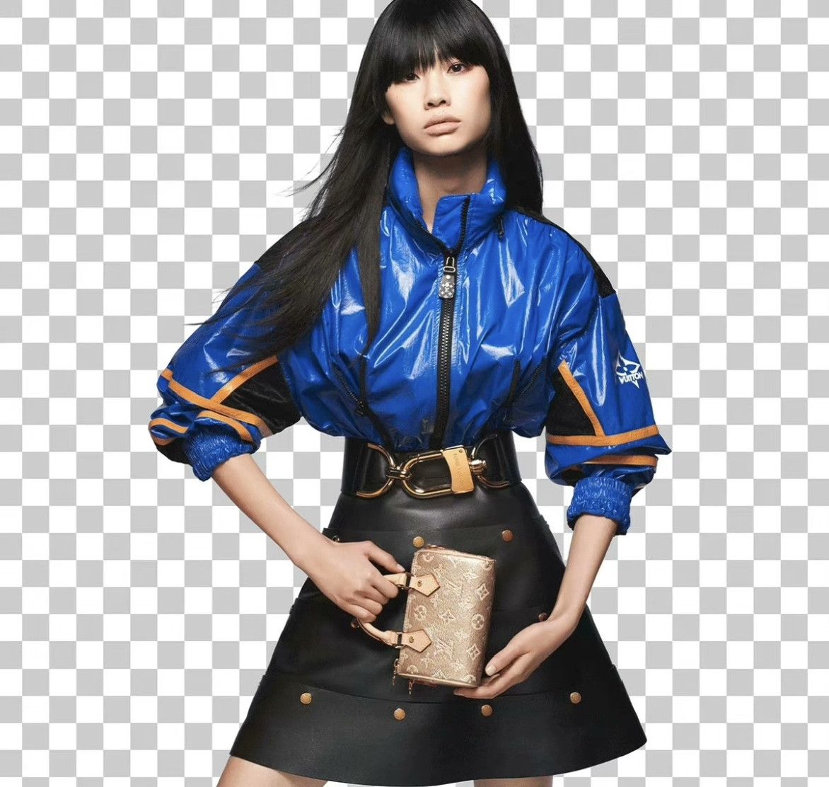 Louis Vuitton LV Blue Trench Coat Size XS / US 0-2 / IT 36-38 - 9 Thumbnail