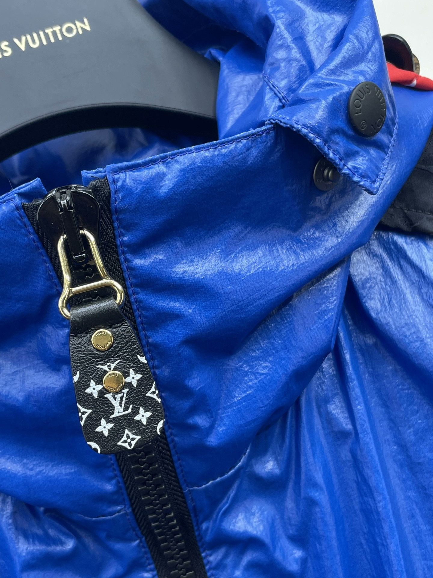 Louis Vuitton LV Blue Trench Coat Size XS / US 0-2 / IT 36-38 - 4 Thumbnail