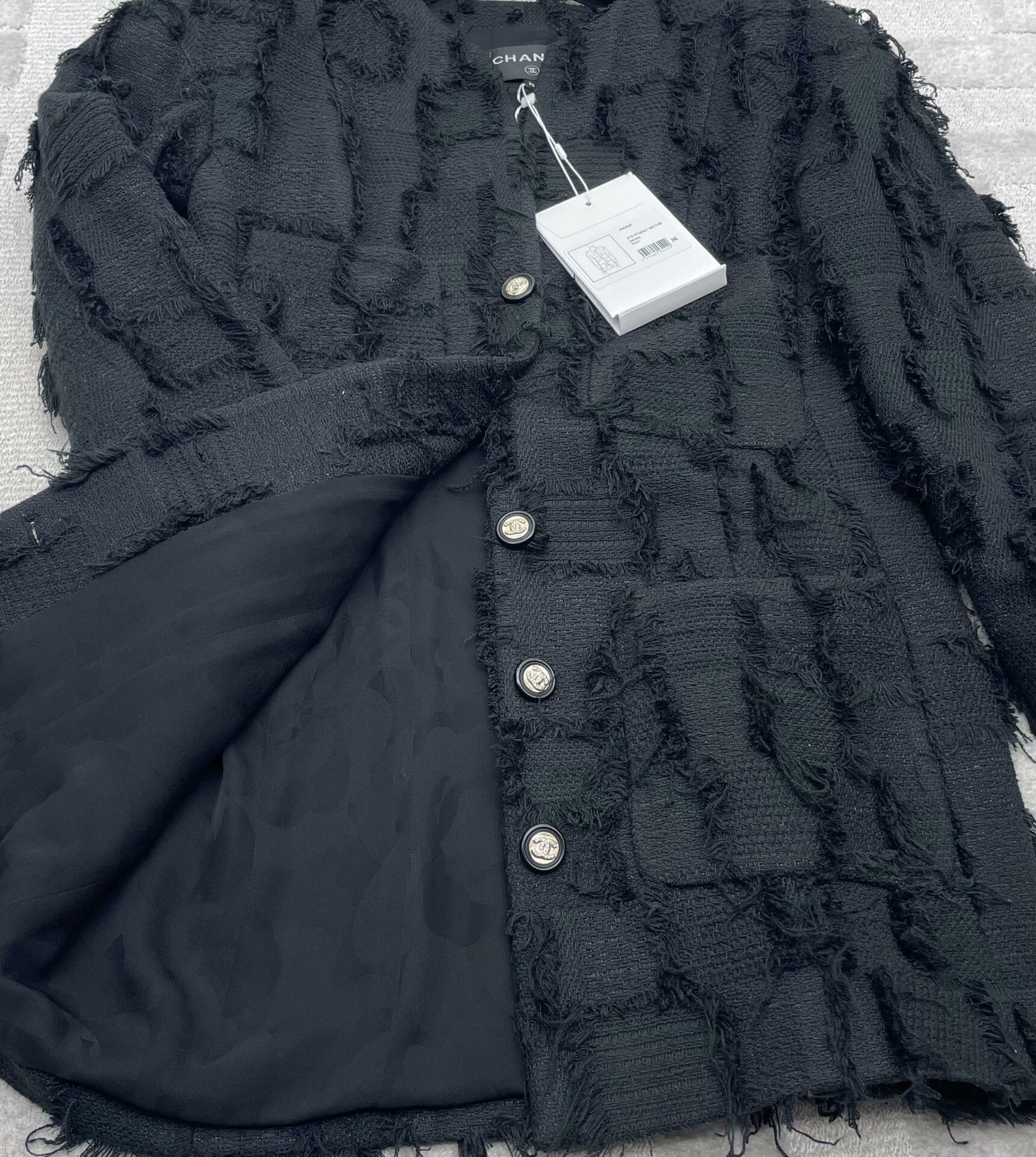 Chanel Chanel 21S Black Fringe Coat Size XS / US 0-2 / IT 36-38 - 5 Thumbnail
