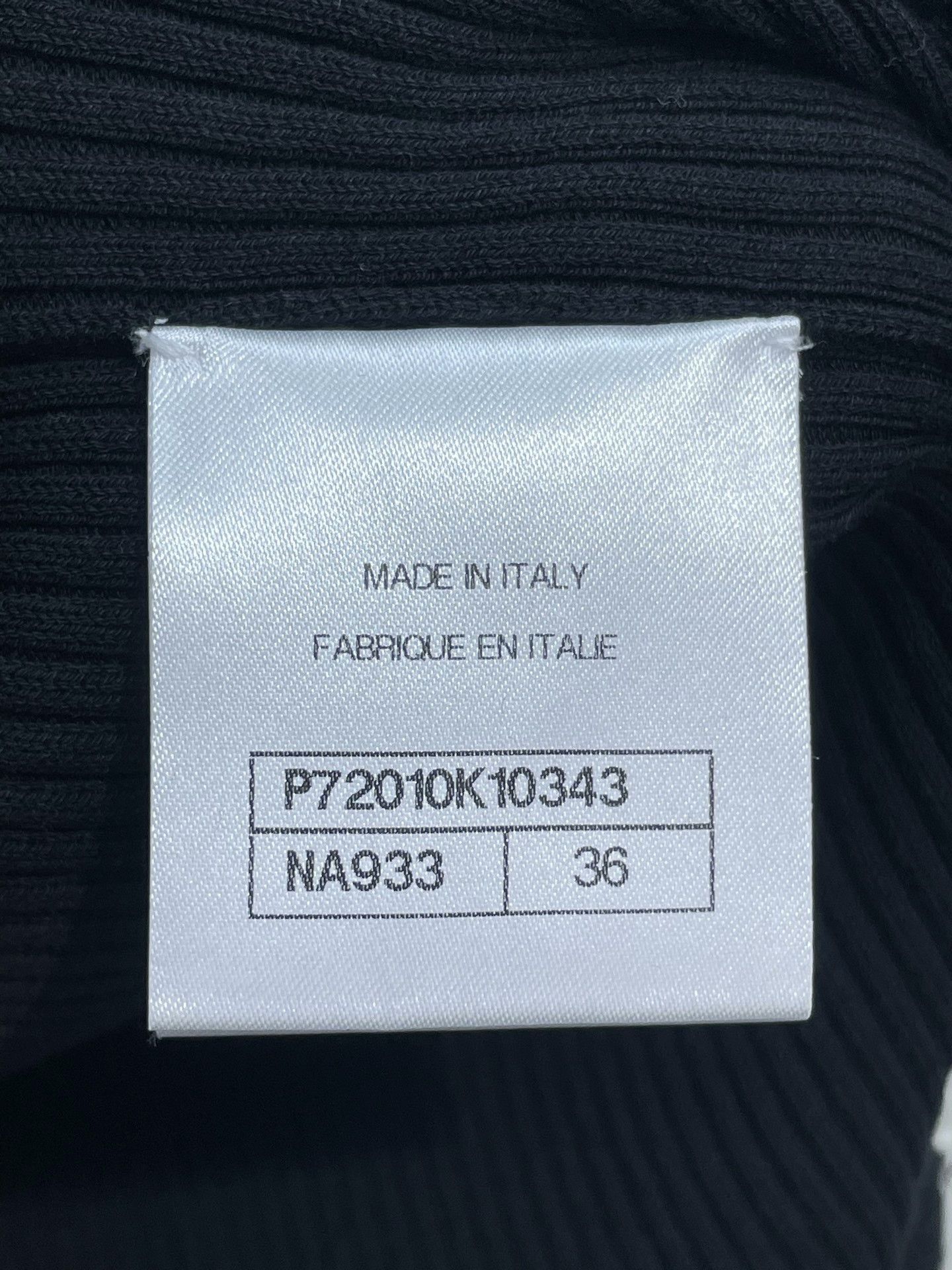 Chanel Chanel Black White Trim Off-Shoulder Knit Size XS / US 0-2 / IT 36-38 - 7 Thumbnail