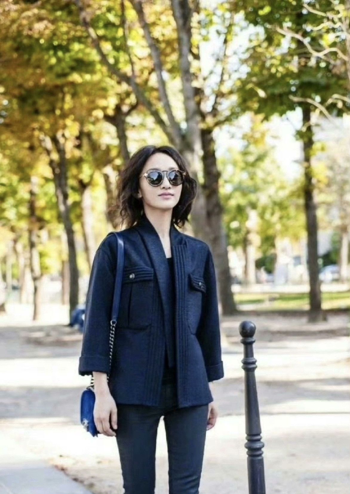 Chanel Chanel Navy Ribbon Coat Size S / US 4 / IT 40 - 9 Thumbnail