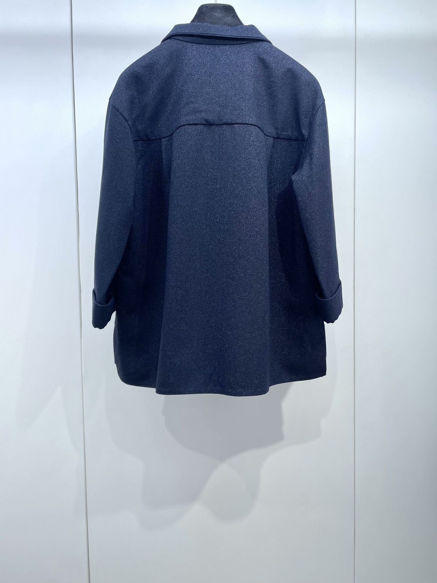 Chanel Chanel Navy Ribbon Coat Size S / US 4 / IT 40 - 2 Thumbnail